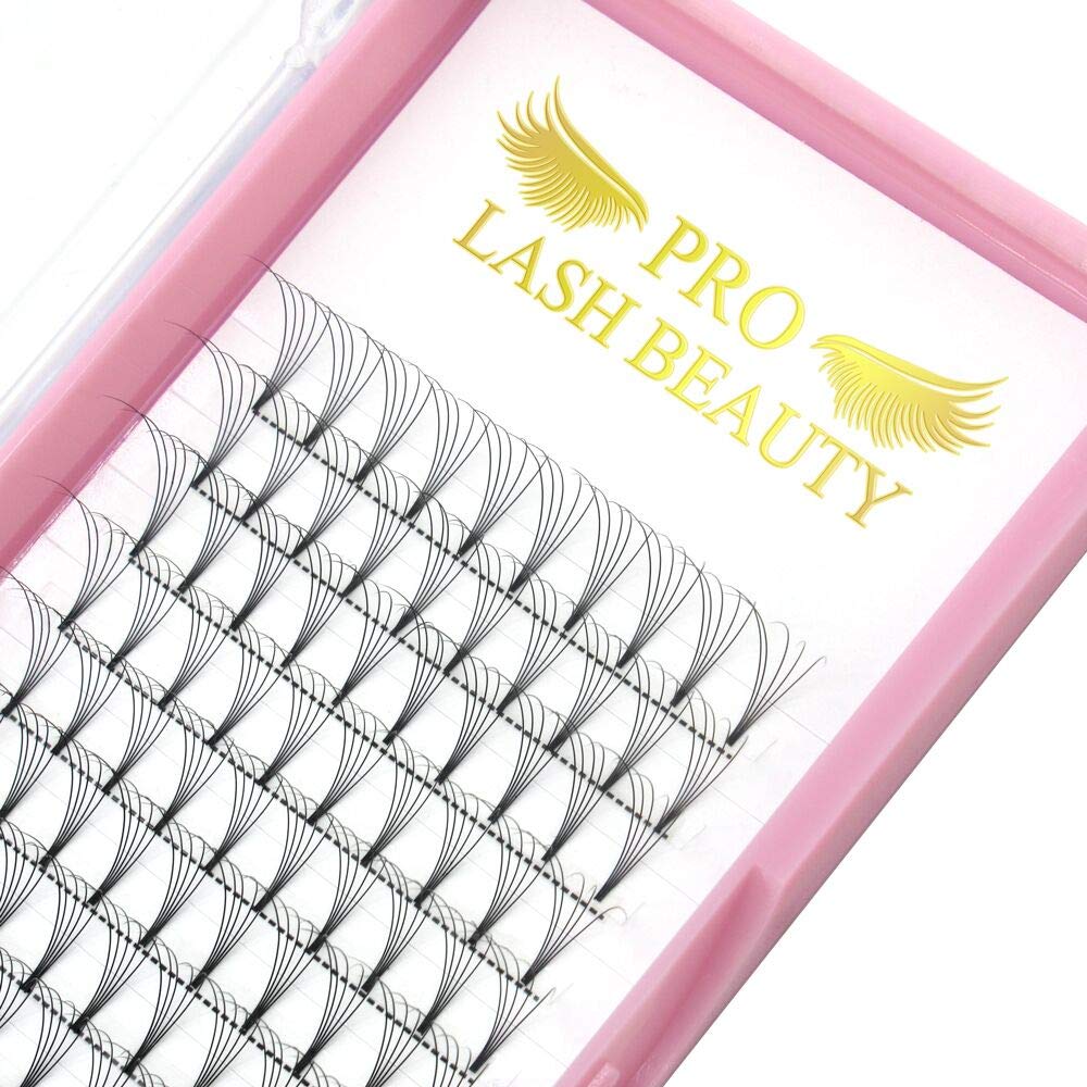 5D Volume Eyelash Extensions - C Curl 0.10mm 13mm Short Stem Premade Fans (3D/5D/7D) 9-20mm for Dramatic Eye Look - Perfect for Weddings, Parties & Special Occasions