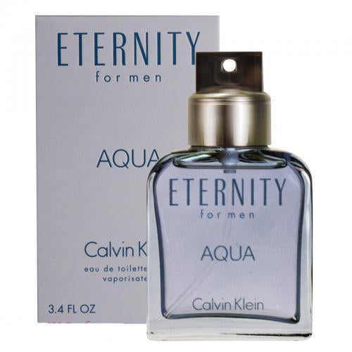 Calvin Klein Eternity Aqua Men's Eau De Toilette Spray - 3.4 oz Fresh Aquatic Cologne for Day & Night Wear, Work, Date & Special Occasions