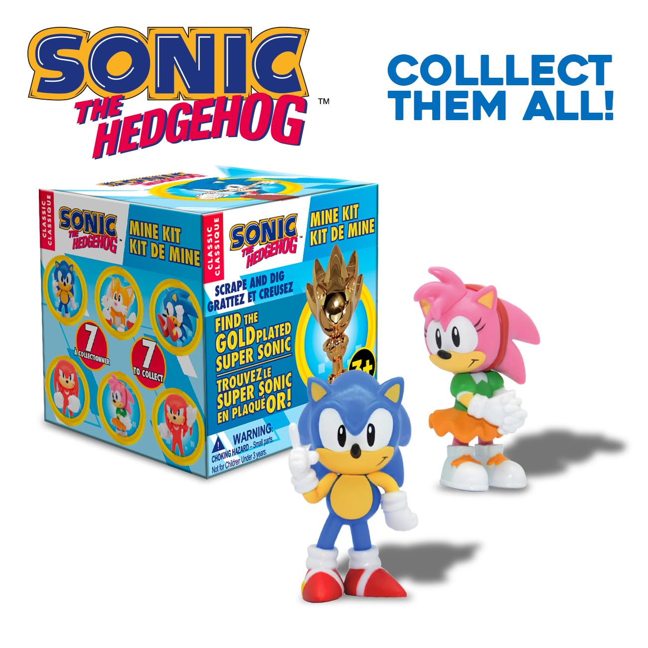 Sonic The Hedgehog Minekit Toy - Official Licensed Collectible Action Figure for Kids & Adults - Perfect for Play, Display & Gifts