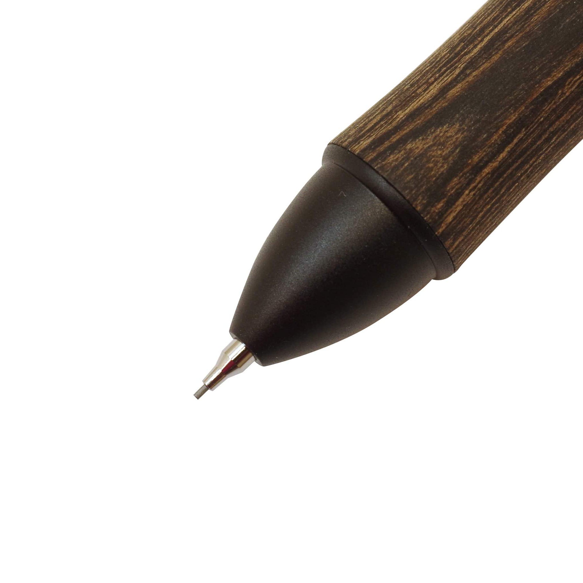 4+1 Wooden Ballpoint Pen & Mechanical Pencil Set - Premium Pilot Style Writing Instruments for Office, School & Gift Giving