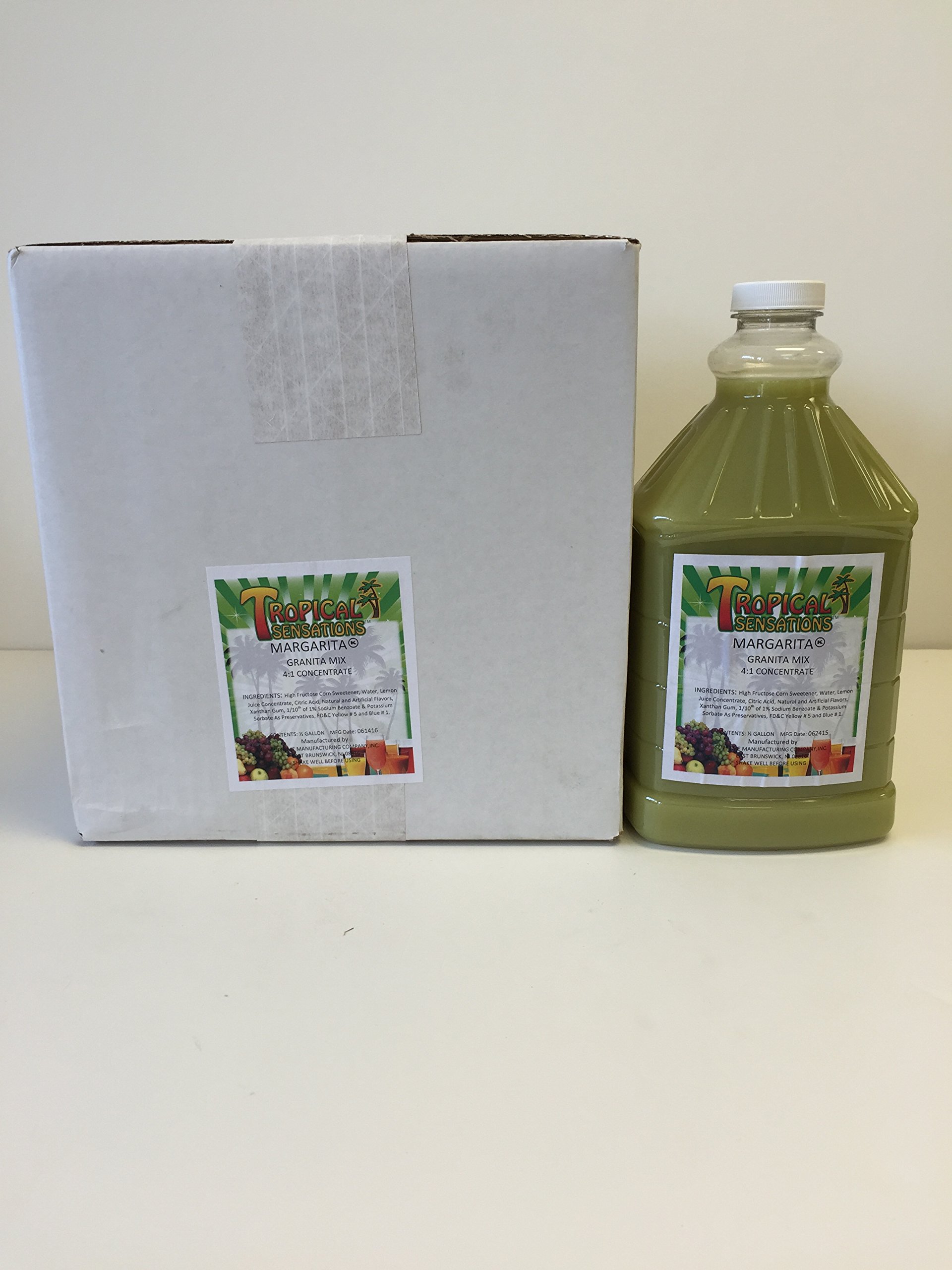 Premium Slushie Mix - Tropical Sensations Flavor (6 Bottles, 64 oz Each) for Margaritas & Frozen Cocktails | Perfect for Summer Parties, BBQs & Beach Gatherings