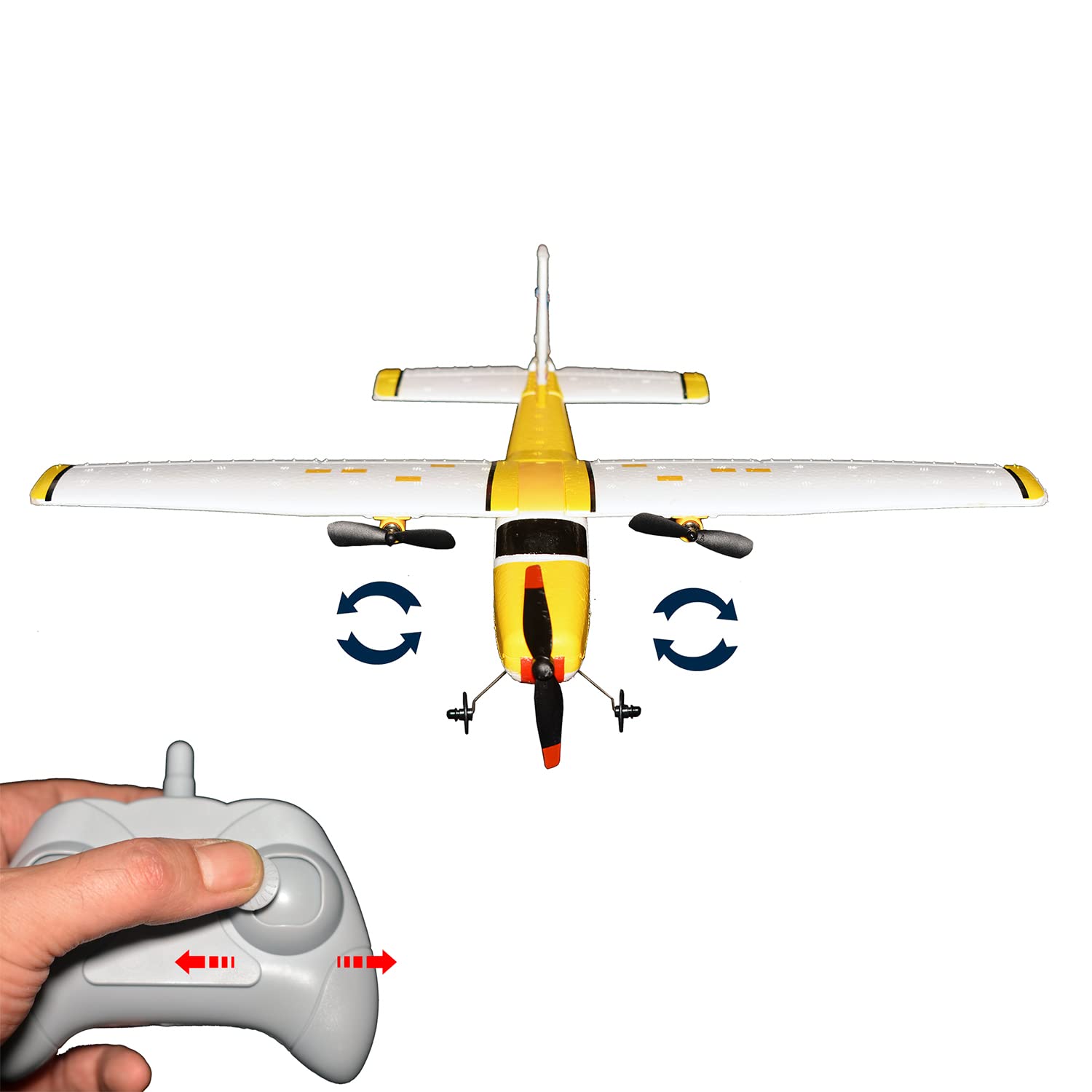 2.4Ghz RC Plane Remote Control Airplane - 2 Channel RTF Radio Controlled Cessna Model with 3-Axis Gyro for Beginners | Easy to Fly EPP Foam Glider Toy (Includes 2 Batteries) | Perfect for Outdoor Flying, Backyard Fun & Kids Birthday Gifts