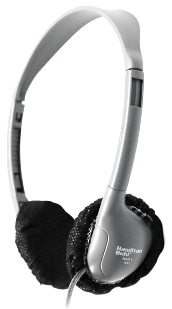 Hamilton Buhl Disposable Ear Cushion Covers - Black, 2.5 Inch Personal Size, 12 Boxes (Master Carton) - Hygienic Replacement for Headphones & Headsets - Perfect for Schools, Gyms, Offices and Shared Audio Equipment