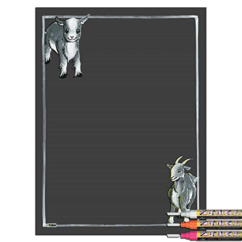 Gray Goat With 3 Bright Markers