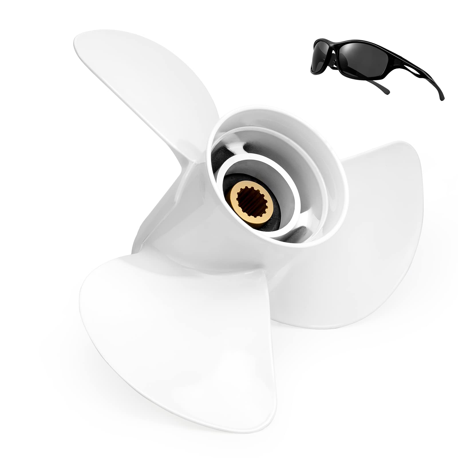 Yamaha Outboard Propeller 13 1/4 x17 Pitch - Compatible with 60HP to 130HP Engines (60HP, 70HP, 75HP, 80HP, 85HP, 90HP, 115HP, 130HP) - Perfect for Boating, Fishing & Marine Activities