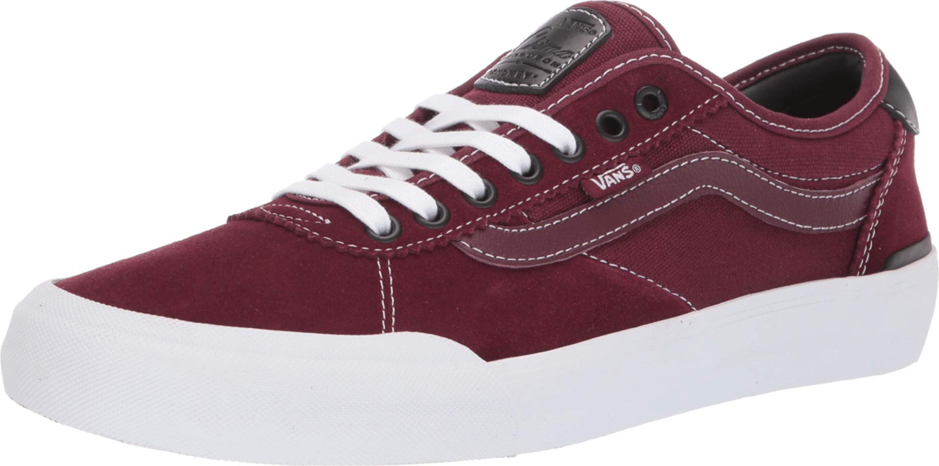 Vans Chima Pro 2 Skate Shoes for Men - Port Royale/True White - High-Performance Skateboarding & Casual Wear Sneakers - Perfect for Street Skating, Daily Wear & Urban Fashion
