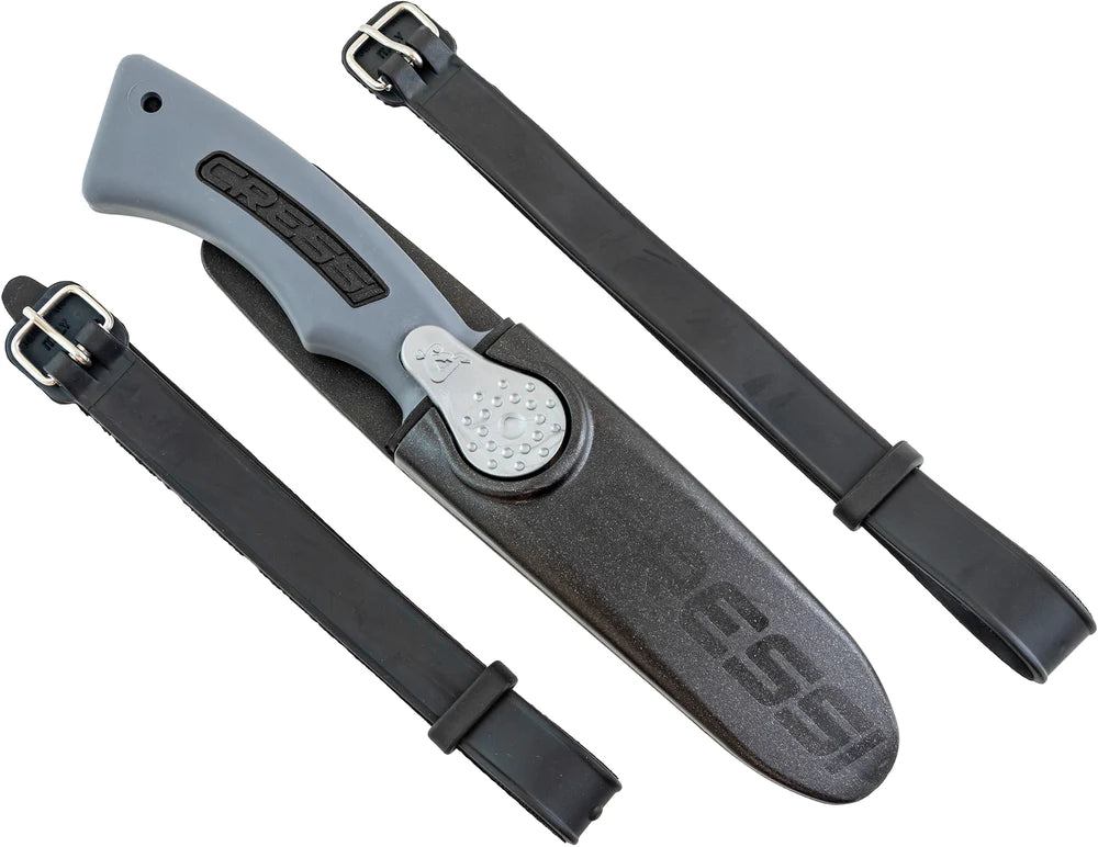 Cressi Norge Diving Knife - Stainless Steel Blade for Scuba Diving, Snorkeling & Water Sports | Perfect Underwater Safety Tool for Divers & Swimmers