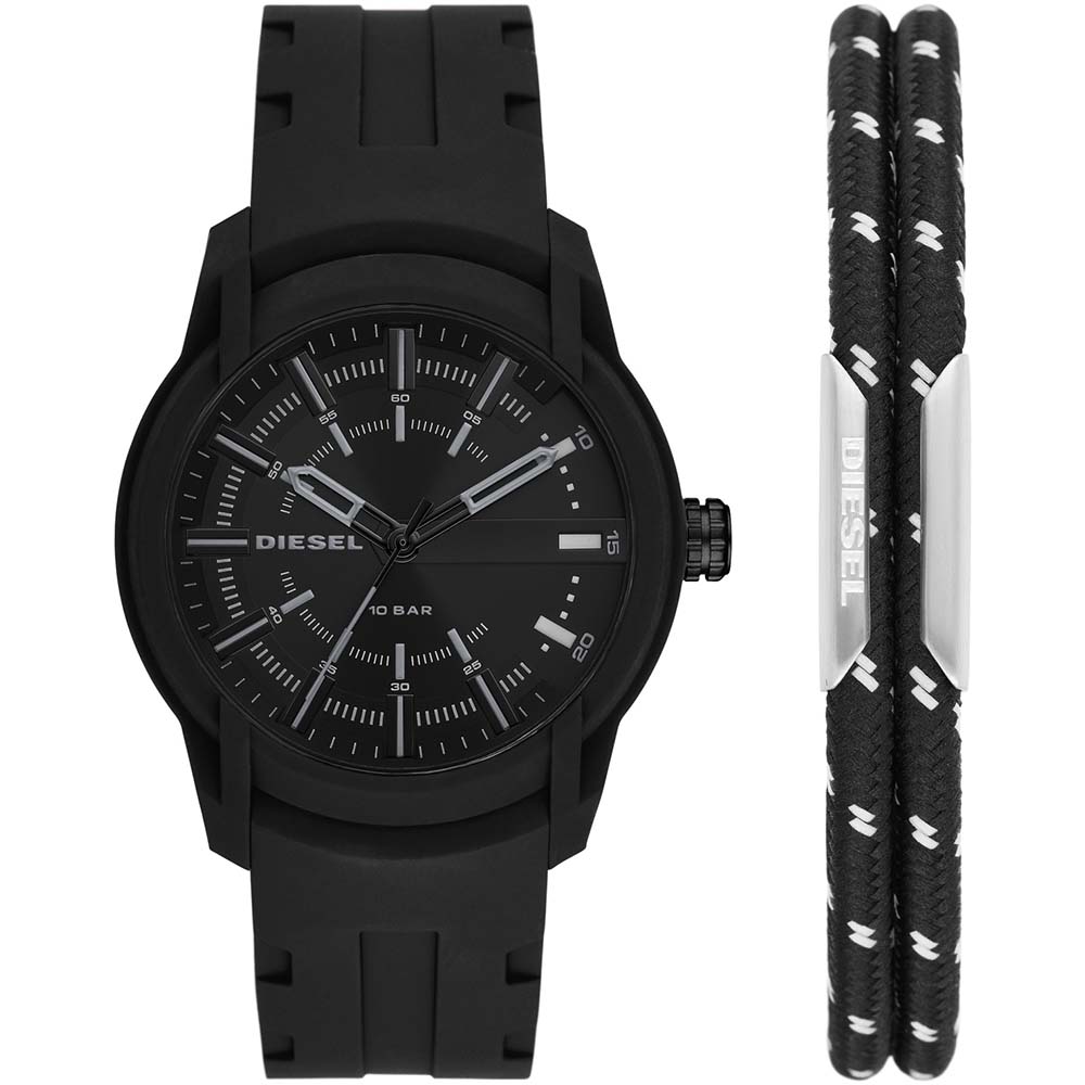 Diesel DZ1978 Armbar Men's Watch Gift Set - Stylish Luxury Timepiece for Formal Events & Everyday Wear