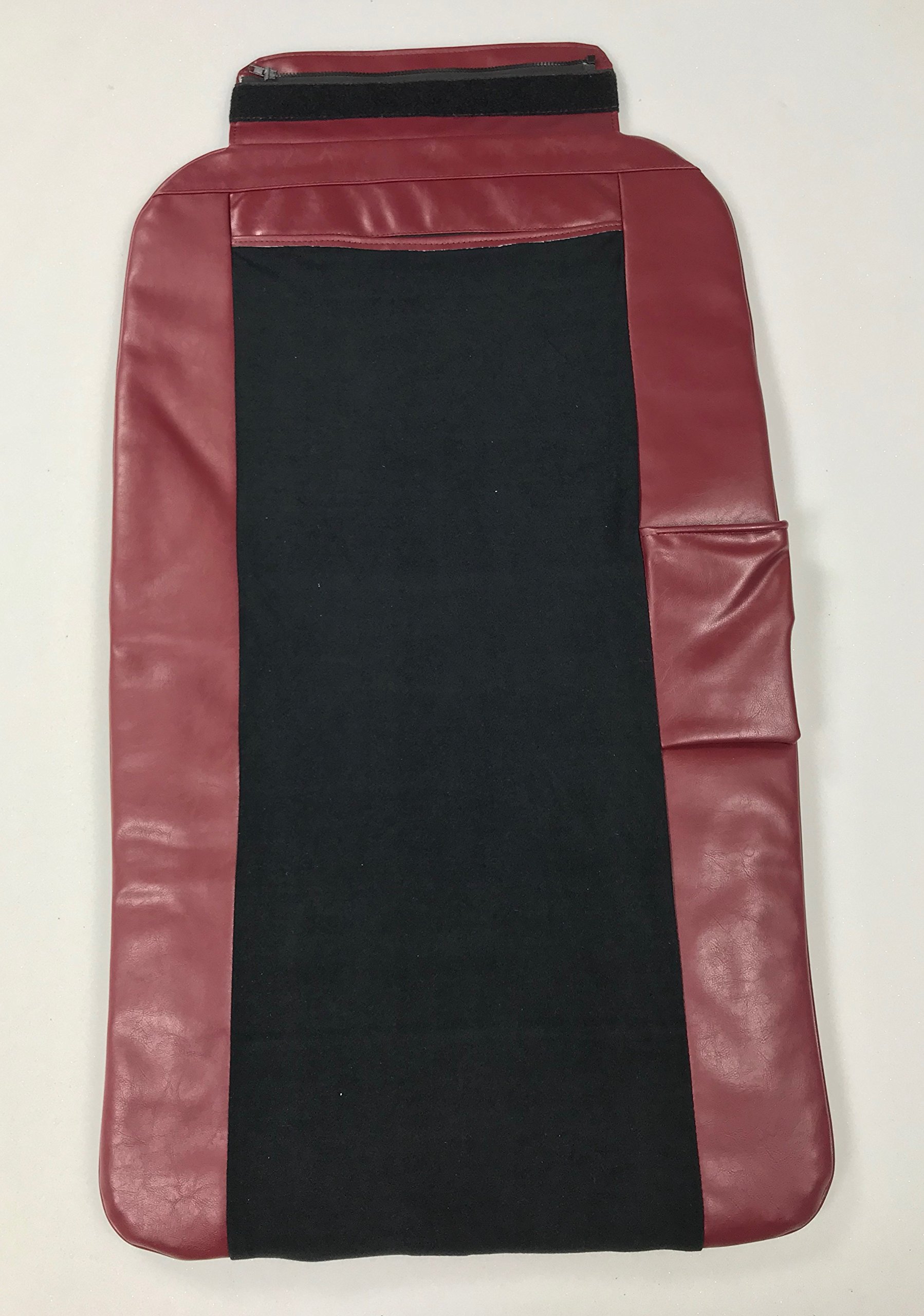 **ZKZ Salon Pedicure Chair Massage Cushion with Air Seat Cover - Burgundy Spa Comfort for Nail Salons & Home Relaxation**