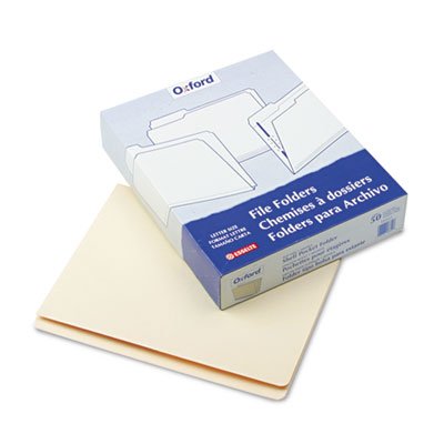 Premium Manila Pocket Folders with Straight Cut & Top Tab - Letter Size (50/Box) - Ideal for Office, School, and Document Organization
