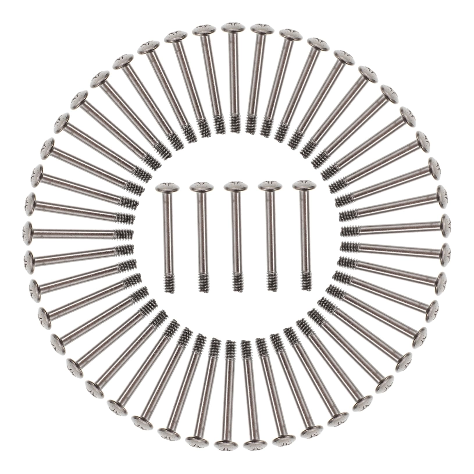 Uonlytech 50pcs Metal PC Fan Screws - Round Head Computer Case Cooler Fan Mounting Screws for PC Assembly & DIY Computer Builds | Perfect for Gaming PC, Workstation & Server Cooling System Installation