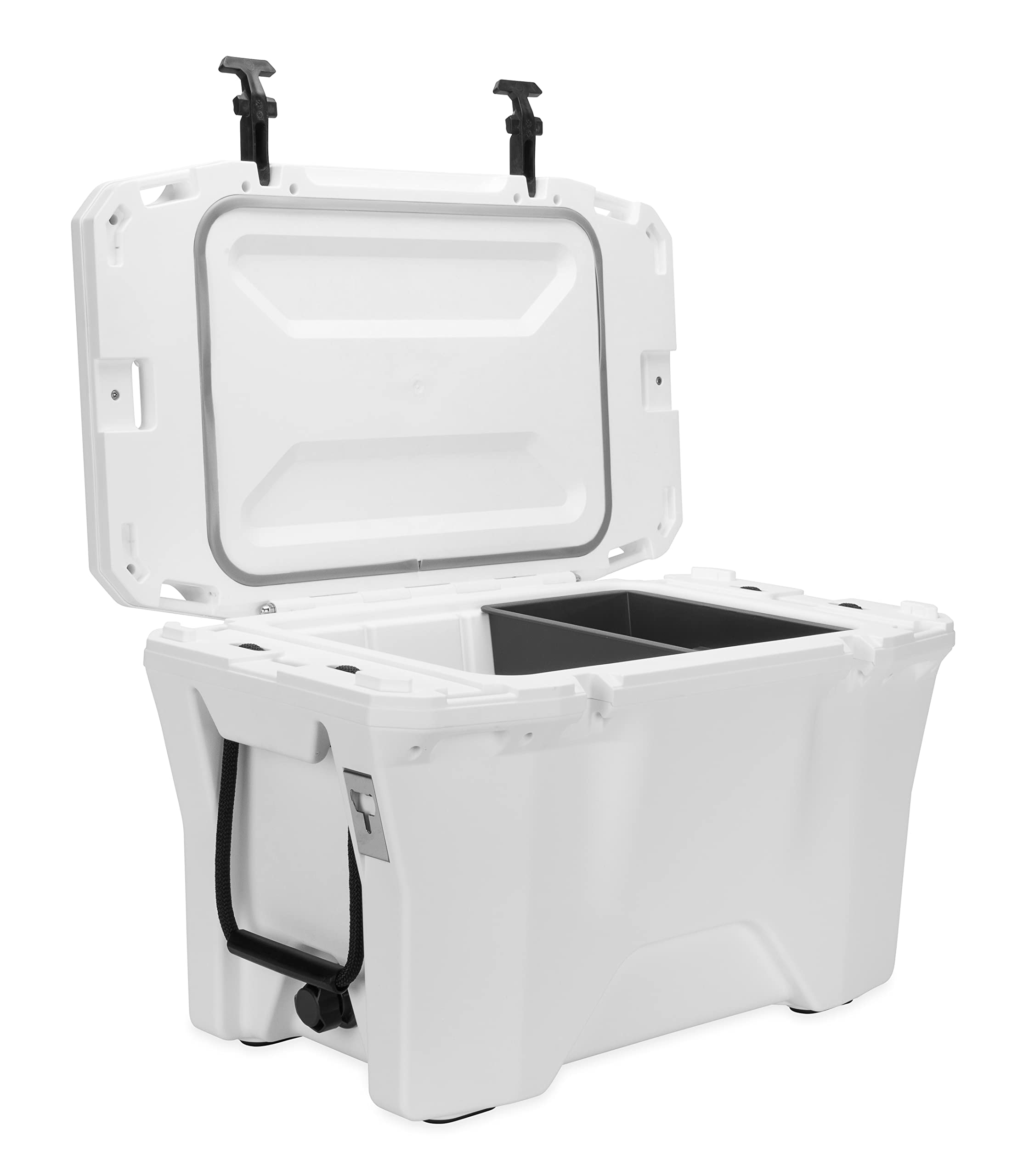 Camco Currituck 30-Quart Premium Cooler - 10 Days Ice Retention, Holds 28 Cans & 18 lbs Ice - Heavy Duty Insulated Cooler for Camping, Beach, Picnics & Outdoor Adventures (Snowscape, 51716)