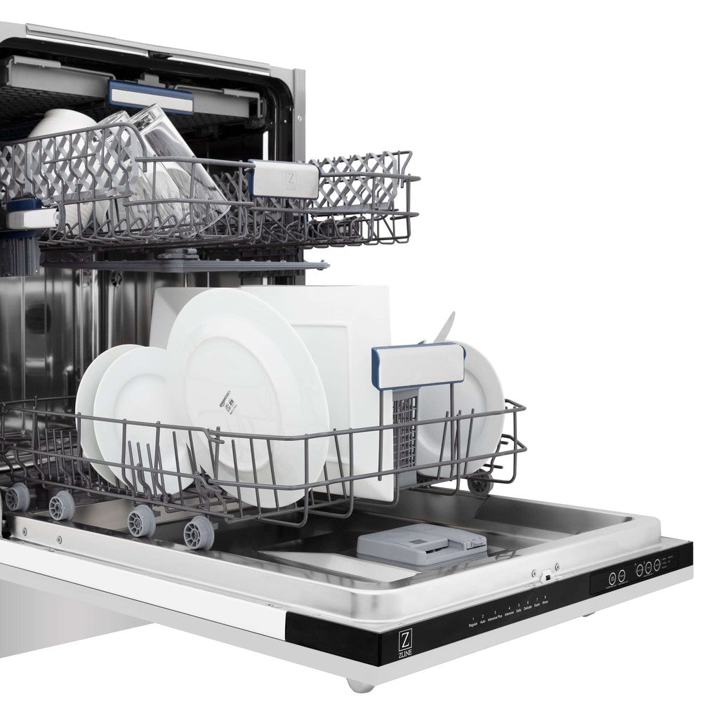 ZLINE 30-inch Stainless Steel Kitchen Package - Refrigerator, Gas Rangetop, Range Hood, Wall Oven & Dishwasher (5KPR RTRH30 AWSDWV) - Perfect for Modern Home Chefs & Kitchen Remodels
