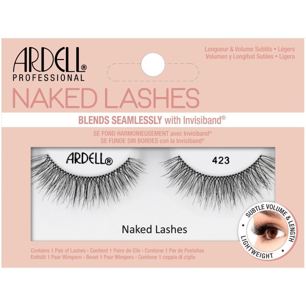 Ardell Naked Strip Lashes 423 - Natural Looking False Eyelashes for Everyday Wear, Parties & Special Occasions