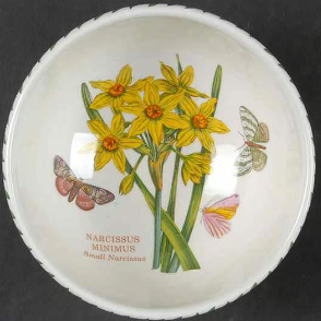 Botanic Garden 5.5-Inch Fruit Salad Bowl - Narcissus Minimus Floral Design - Perfect for Breakfast, Desserts & Table Decor