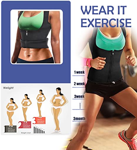 Thermoslim Women's Waist Trainer Vest - Slimming Body Shaper for Tummy Control & Posture Support - Perfect for Workouts, Yoga & Everyday Wear