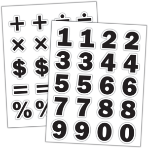 Black Number Stickers - Self-Adhesive Vinyl Numbers for Mailboxes, Address Signs & DIY Projects - Perfect for Organizing, Labeling & Home Decor