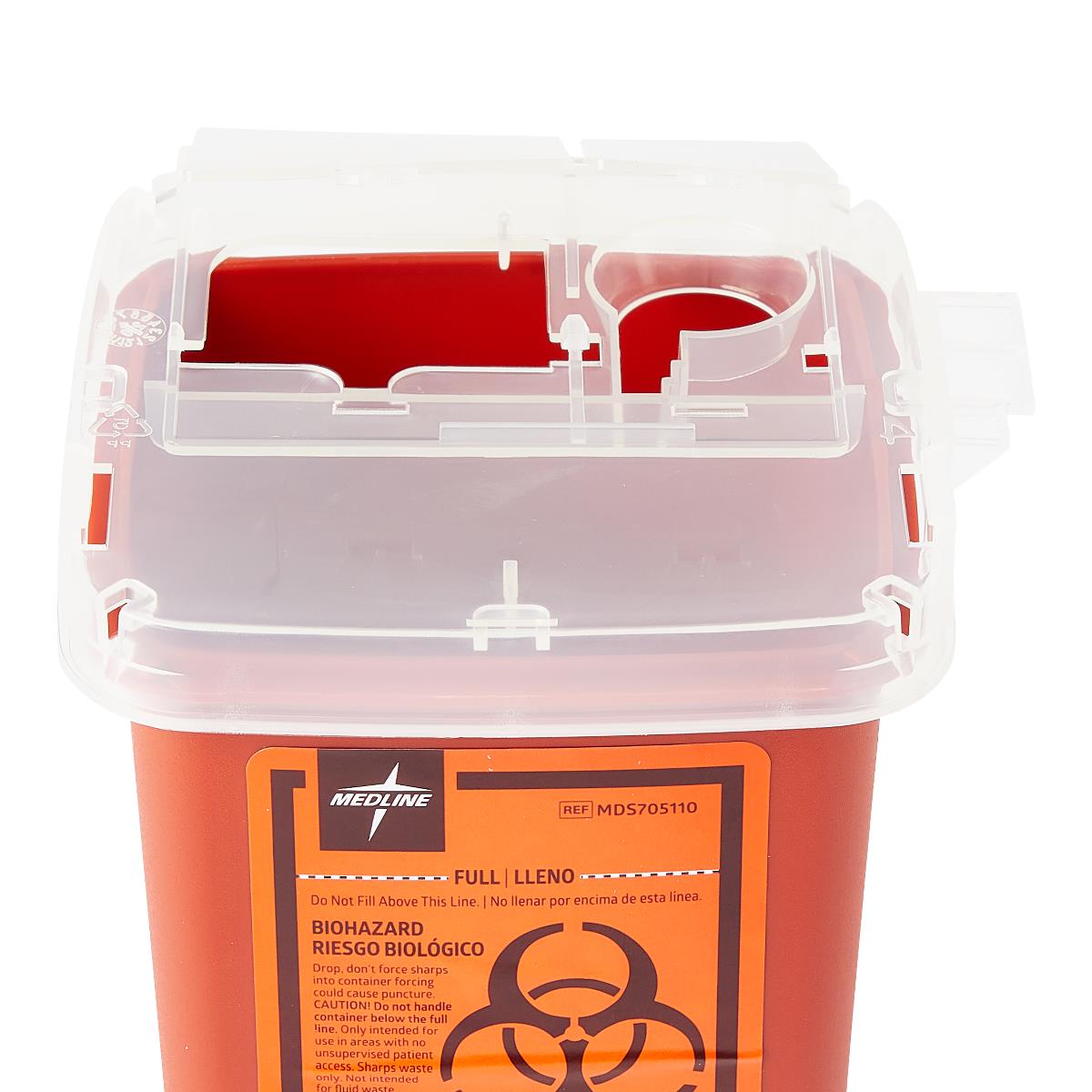 Portable Phlebotomy Sharps Container 1qt - Safe Needle Disposal for Home, Clinic & Travel Use