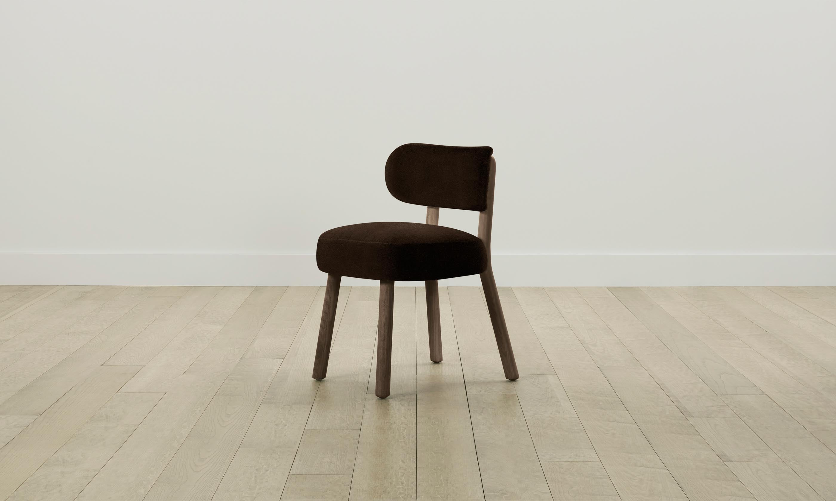 Premium Mohair Chocolate Jane Dining Chair - Elegant & Comfortable Seating for Home, Office & Restaurant Use