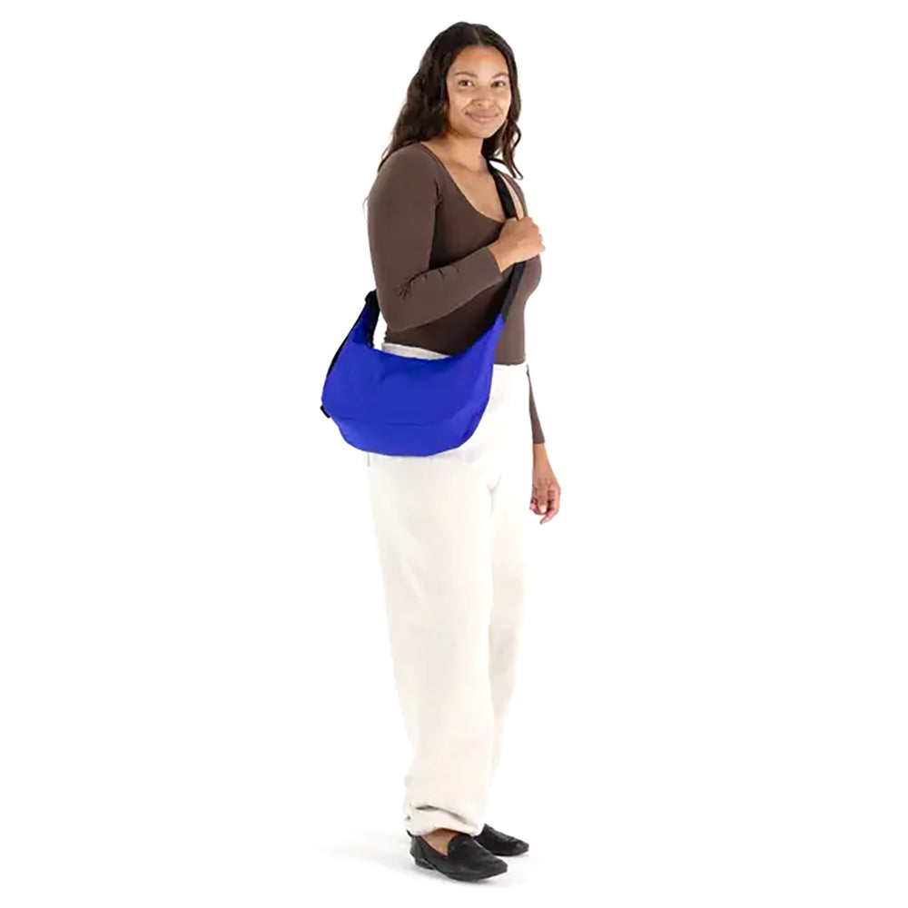 Medium Nylon Crescent Crossbody Bag for Women - Lightweight & Durable Shoulder Purse - Perfect for Travel, Shopping, and Everyday Use