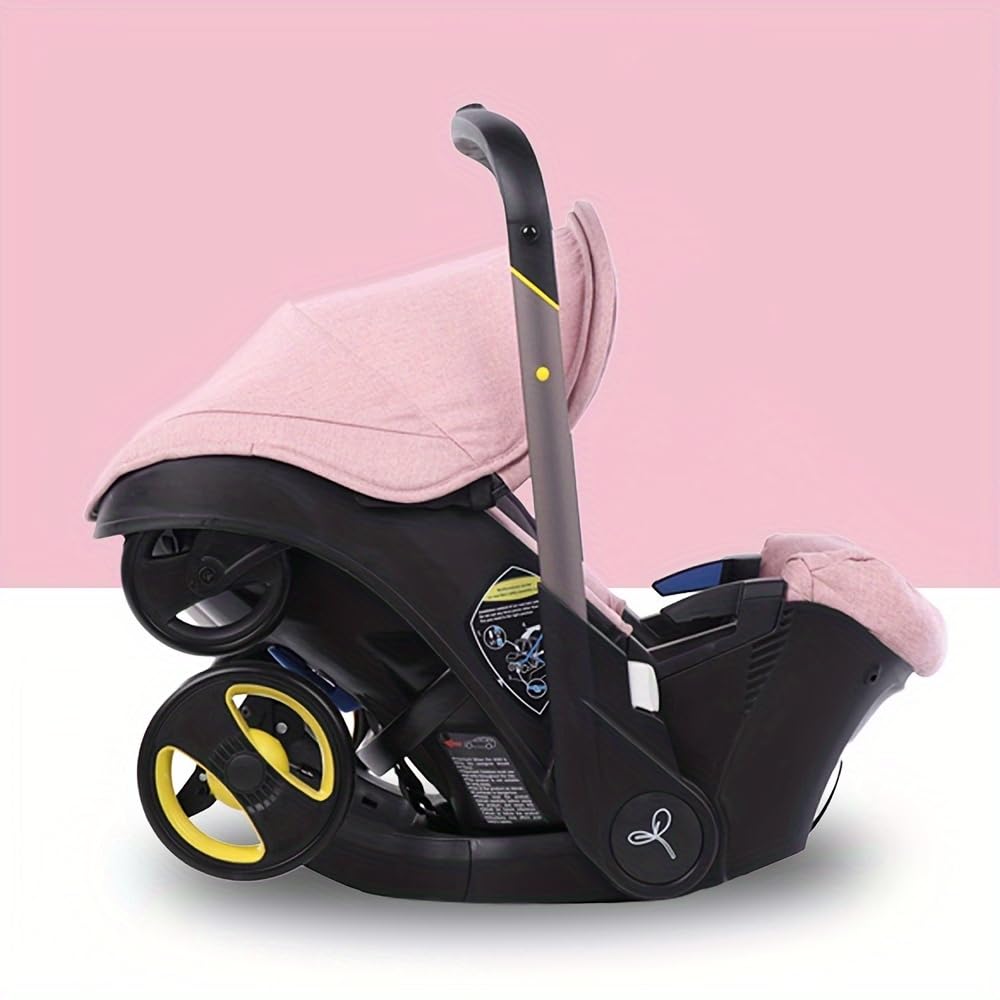 Premium Lightweight Folding Baby Stroller - Compact Travel Stroller for Newborns & Toddlers - Easy One-Hand Fold, Smooth Maneuverability - Ideal for Shopping Malls, Airports, Parks & Daily Walks (Pink) - Perfect Gift for New Parents & Caregivers