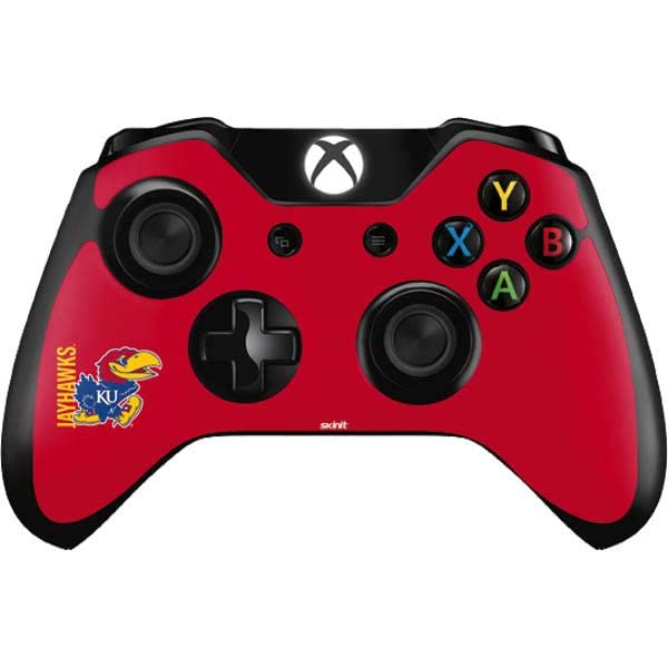 Officially Licensed KU Jayhawks Gaming Skin Decal for Xbox One Controller - Durable Vinyl Wrap for Gamers & Fans - Perfect for Game Nights & KU Fan Gifts