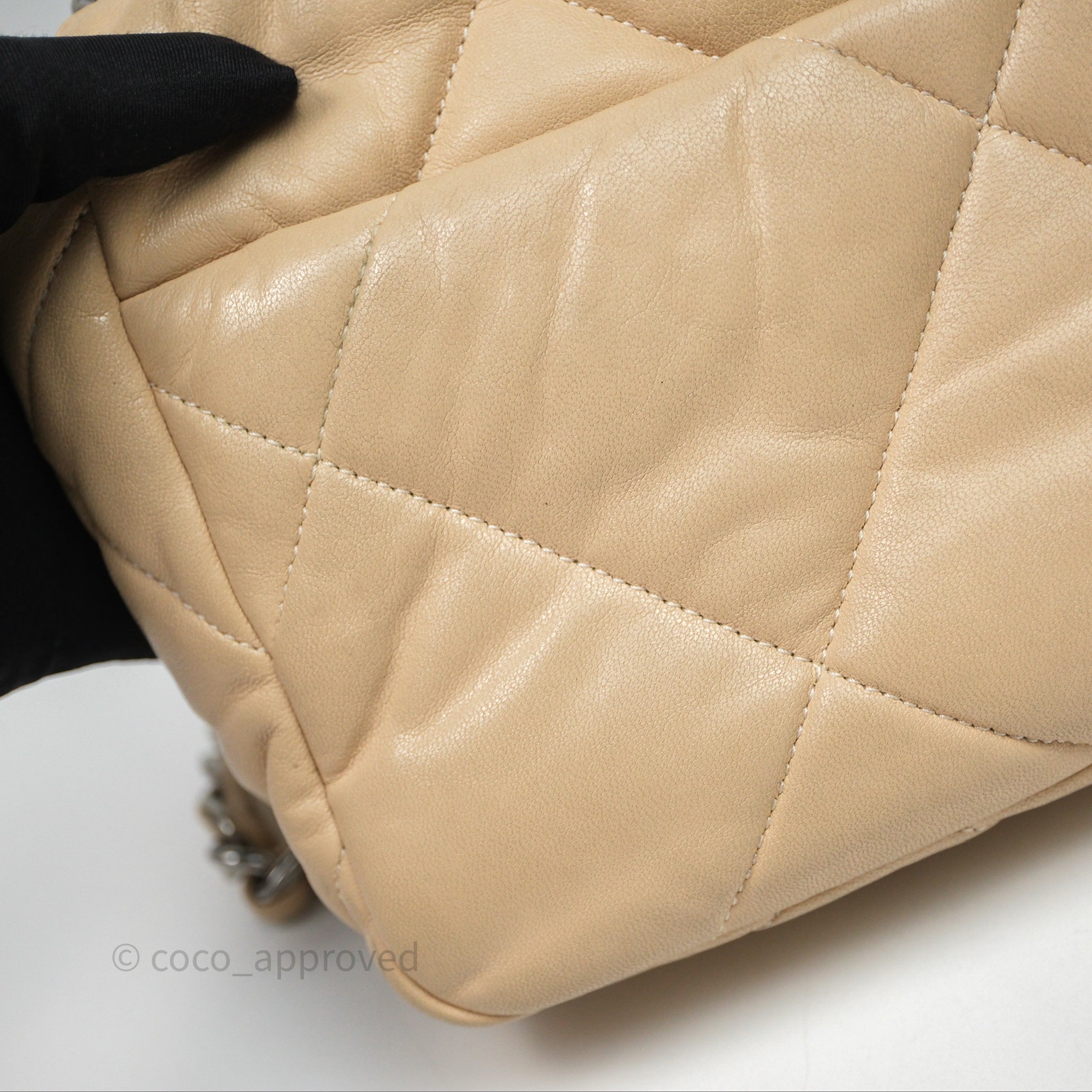Chanel 19 Small Beige Mixed Hardware Flap Bag - Luxury Designer Handbag for Women | Perfect for Everyday Use, Work & Special Occasions