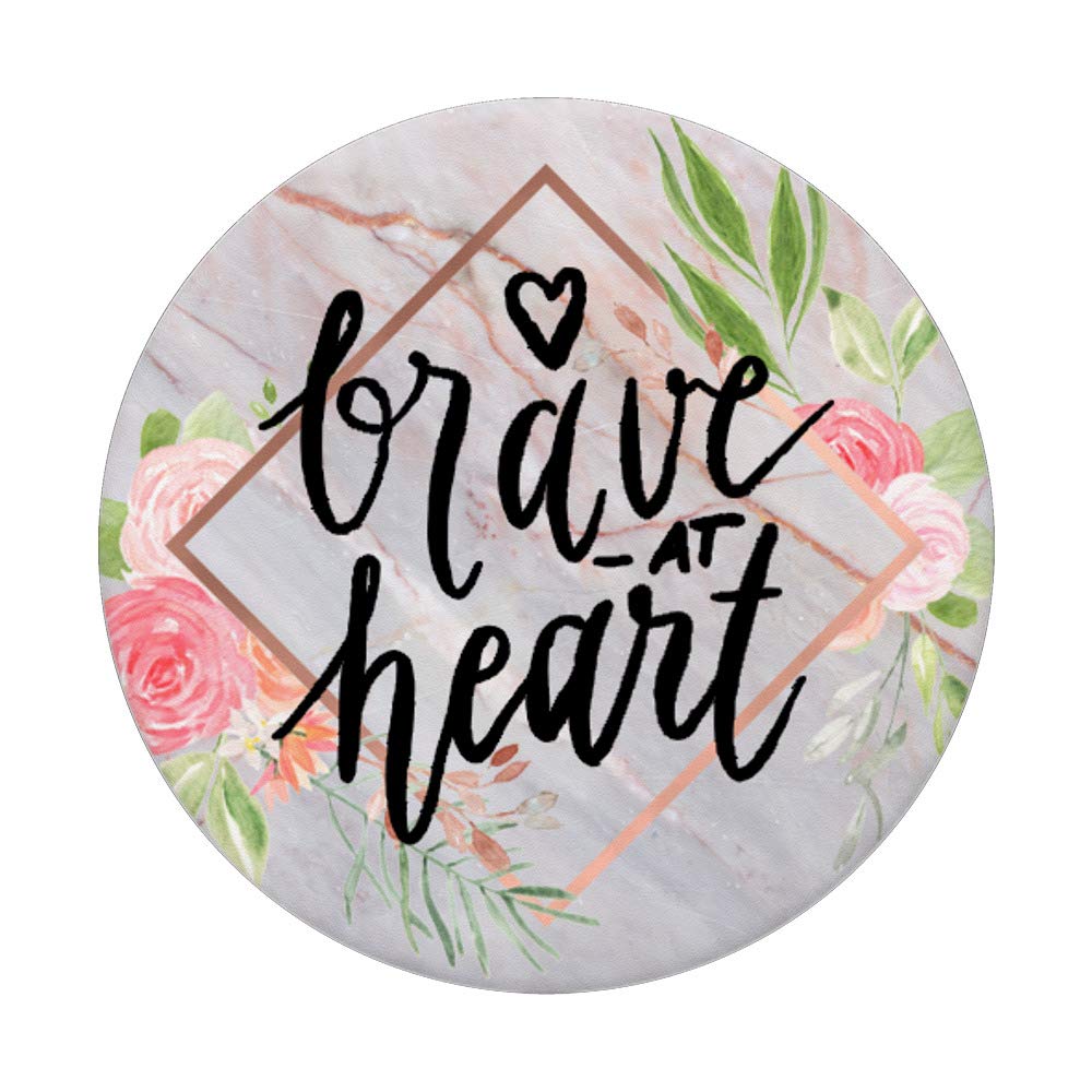 Brave at Heart & Rose Pink Picture Frame PACC094 - Perfect for Home Decor, Gifts, and Wall Art Displays