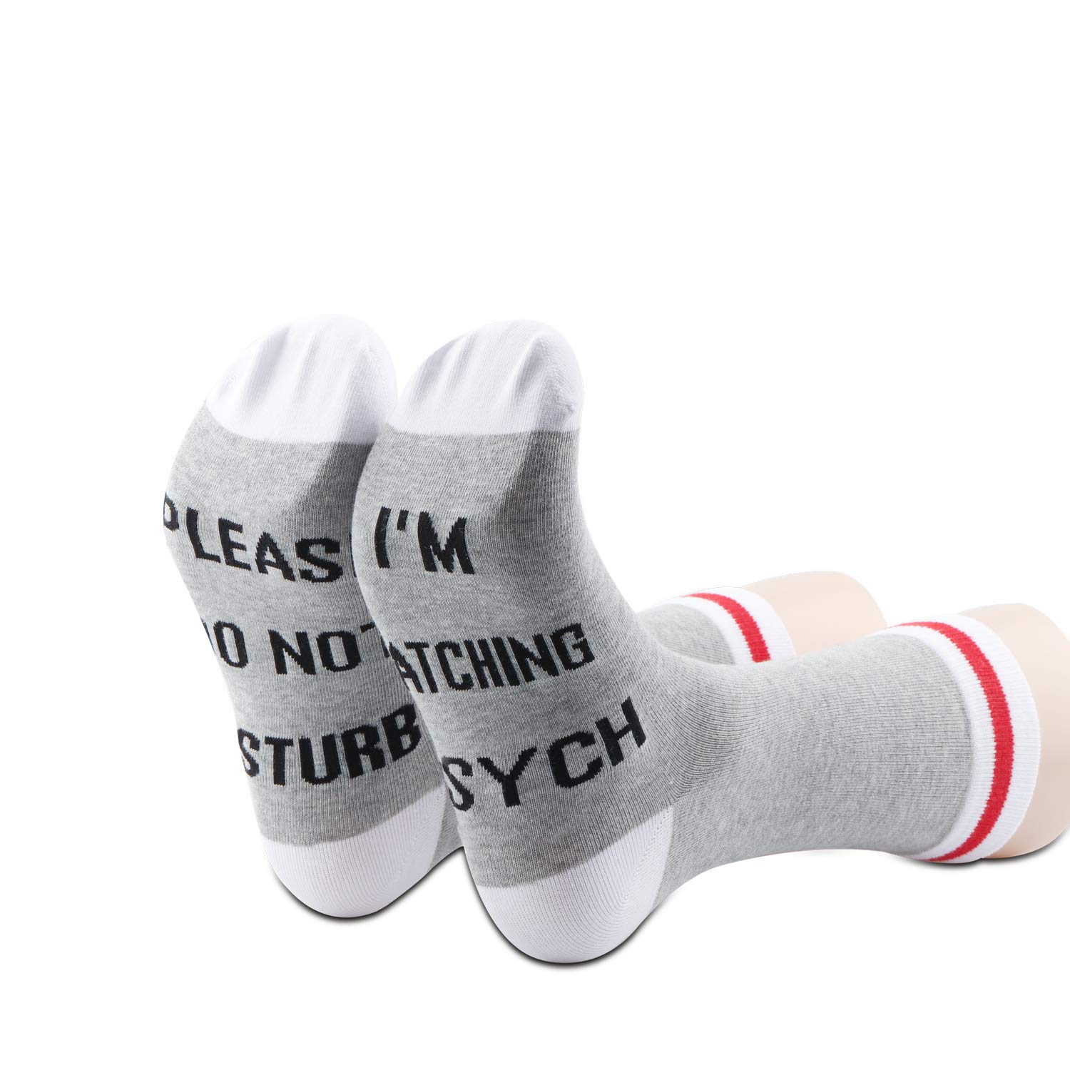 GJTIM 2 Pairs of Novelty Detective TV Show Inspired Socks - Fun Gift for Mystery Drama Fans - Perfect for Cosplay, Themed Parties & Detective Enthusiasts