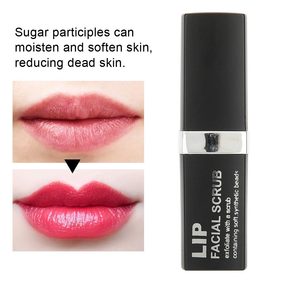 Exfoliating Lip Scrub Stick - Nourishing Lip Care for Dry, Chapped Lips - Removes Dead Skin & Cuticles - Hydrating Lip Treatment for Smooth, Soft Lips - Perfect for Daily Lip Care Routine & Pre-Lipstick Prep