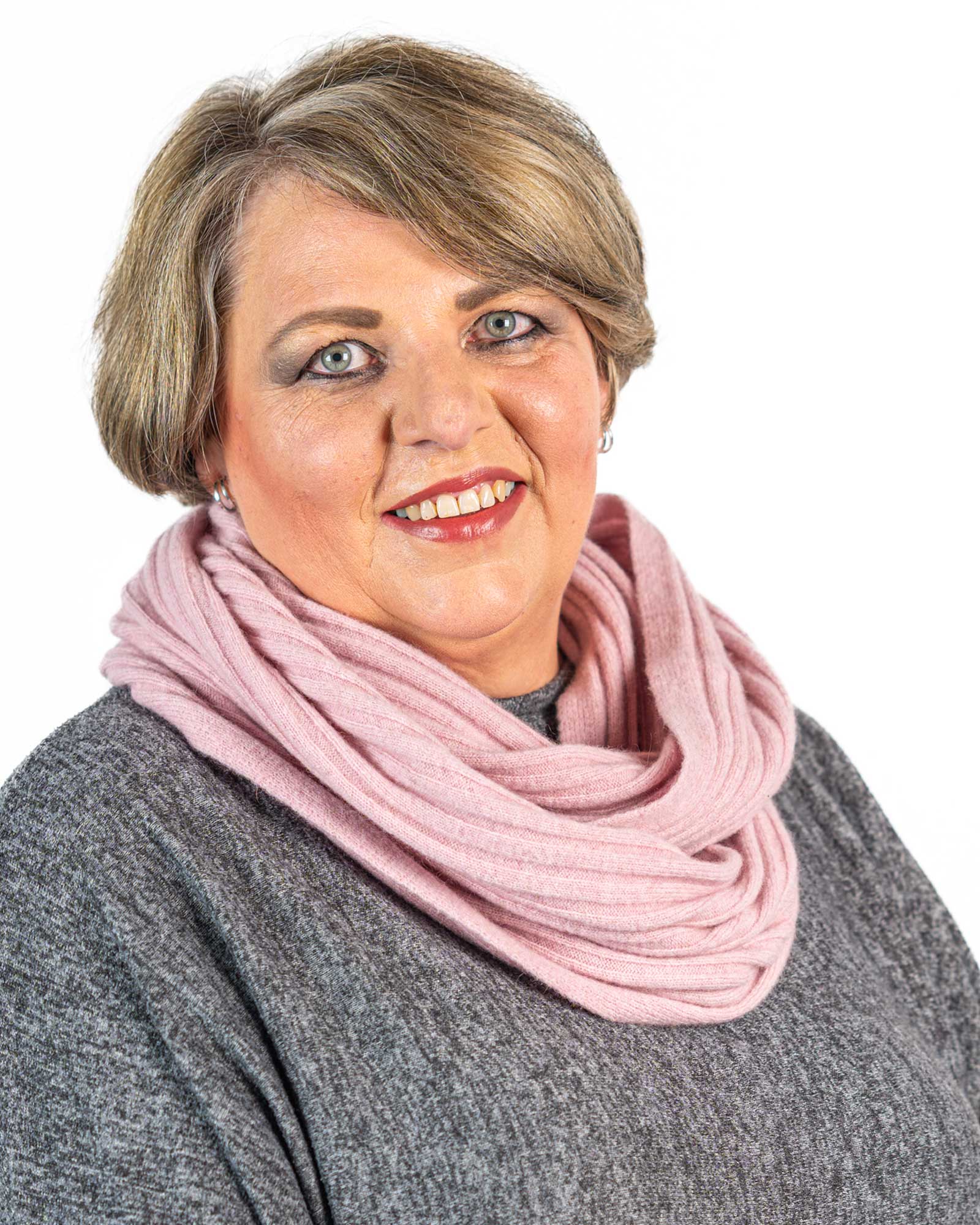 Blossom Pink Ribbed Loop Scarf - Soft Winter Knit Infinity Scarf for Women - Perfect for Cold Weather, Office Wear & Holiday Outfits