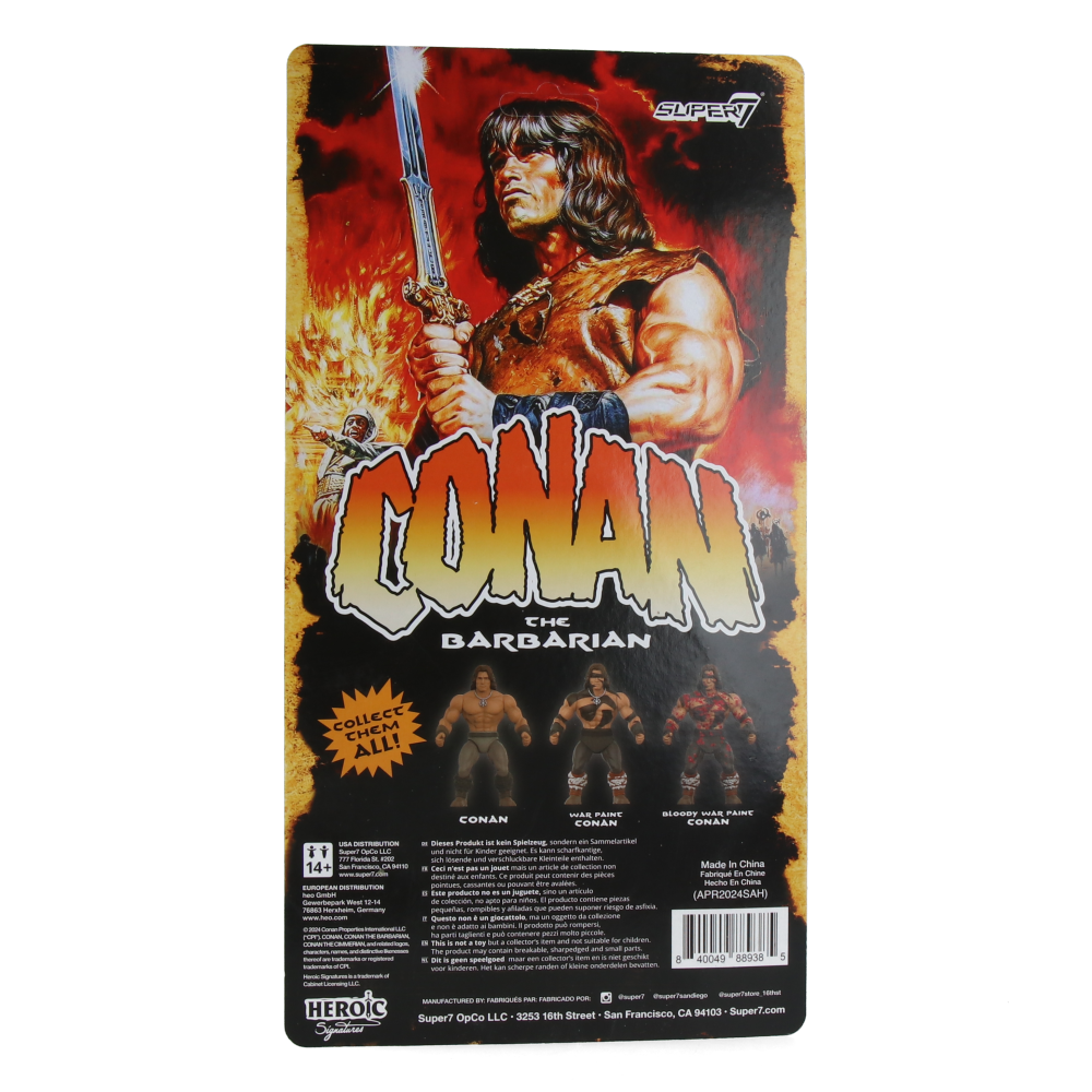 Conan the Barbarian War Paint Vintage Action Figure - Wave 2 Collectible Toy for Display & Gaming Scenes