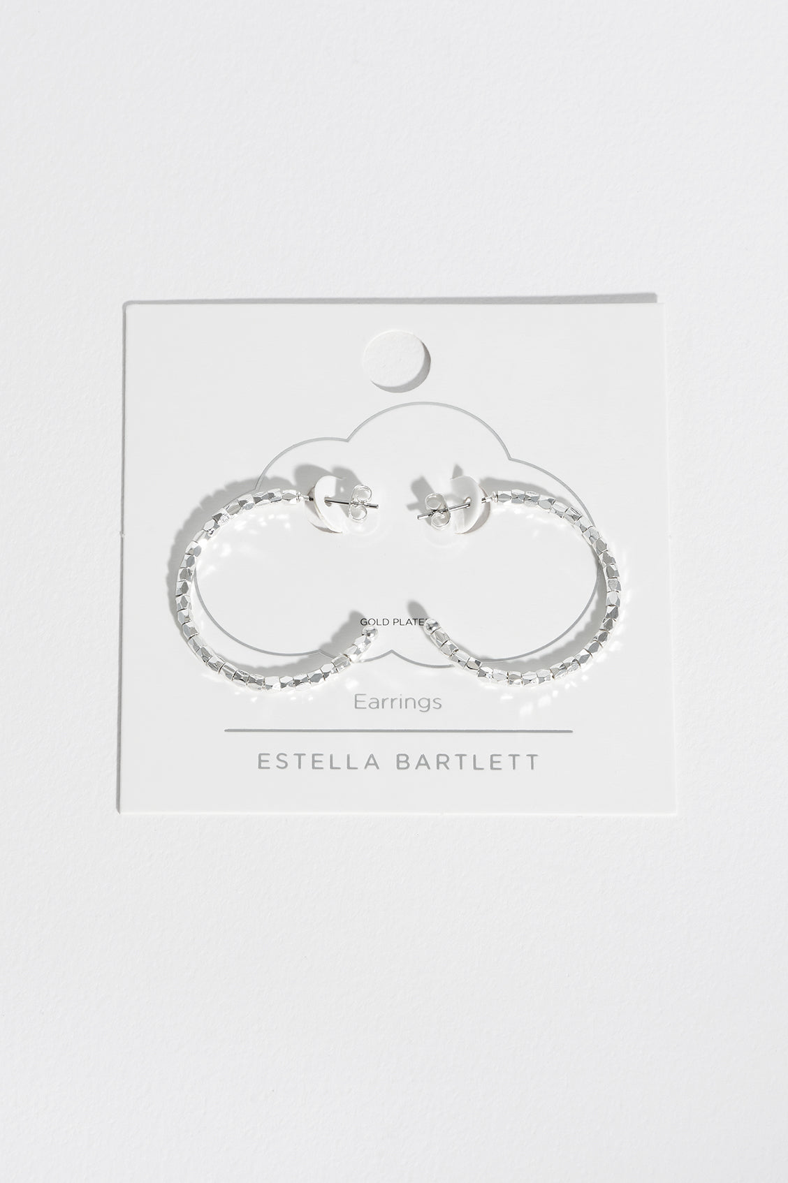 925 Sterling Silver Plated Coco Hoops Earrings EBE5312S - Perfect for Casual Wear, Parties & Gifts