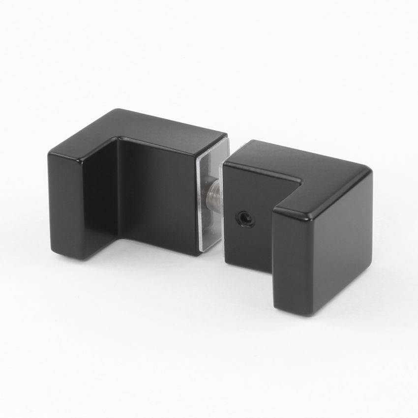 Matt Black Square Shower Knob - Modern Bathroom Faucet Handle for Shower and Tub - Durable & Stylish Design for Home & Commercial Use