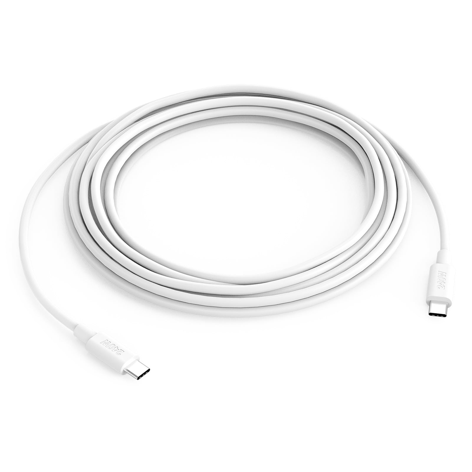 240W 10ft USB C to USB C Fast Charging Cable for MacBook Pro/Air, iPad 10th/Pro/Air/Mini, iPhone 16/15 - High Speed Data Sync & Power Delivery for Home, Office & Travel Charging