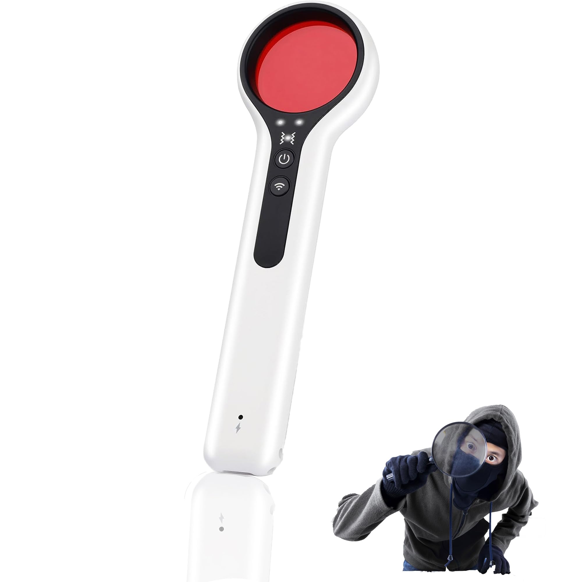 CHIGUANG Hidden Camera Detector - Anti Spy GPS Tracker Finder, 4-Level Sensitivity Bug Sweeper with Infrared for Home, Hotel, Office, Travel & Car Security | Prevent Surveillance & Theft