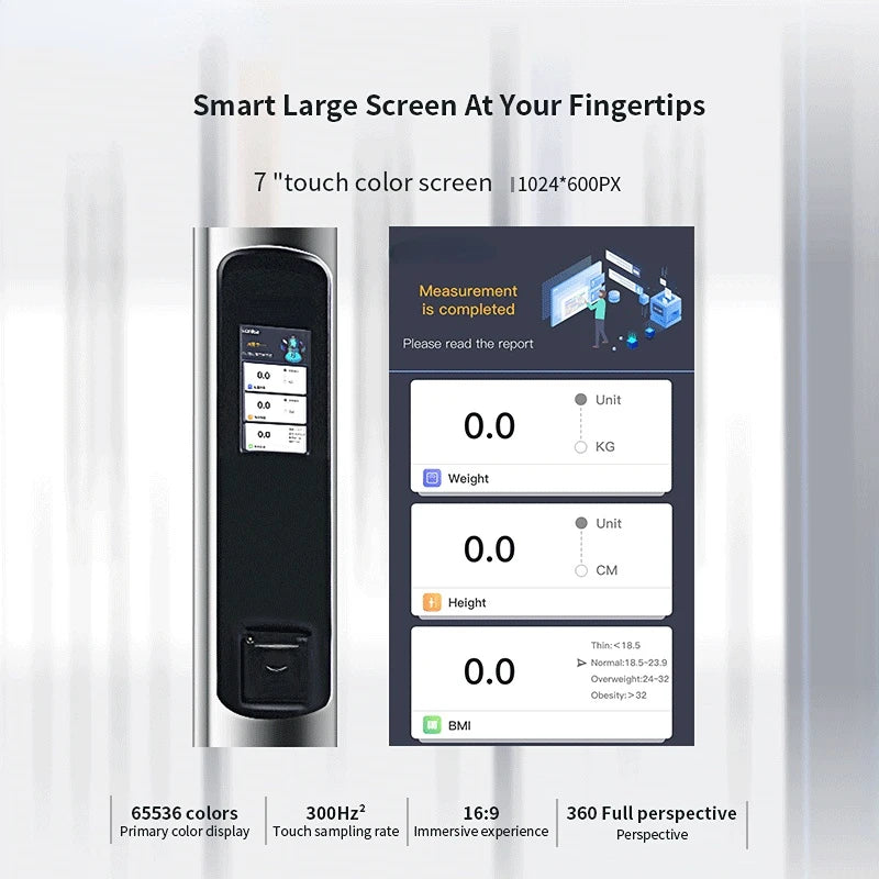Smart Digital Medical Scale with Height Measurement - Accurate BMI & Weight Tracking for Home, Clinic & Hospital Use