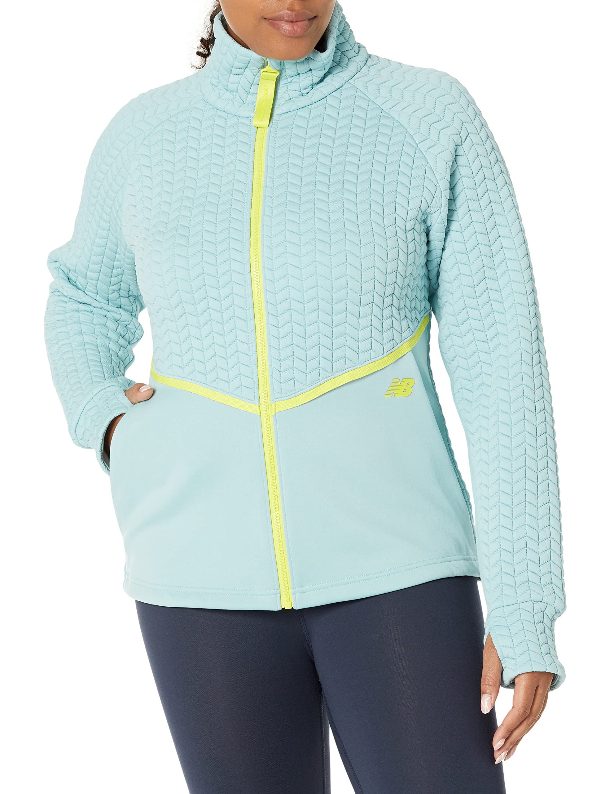 New Balance Women's NB Heat Loft Athletic Jacket - Lightweight Running Jacket for Women, Breathable Workout Jacket with Zipper Pockets - Perfect for Jogging, Gym & Outdoor Activities