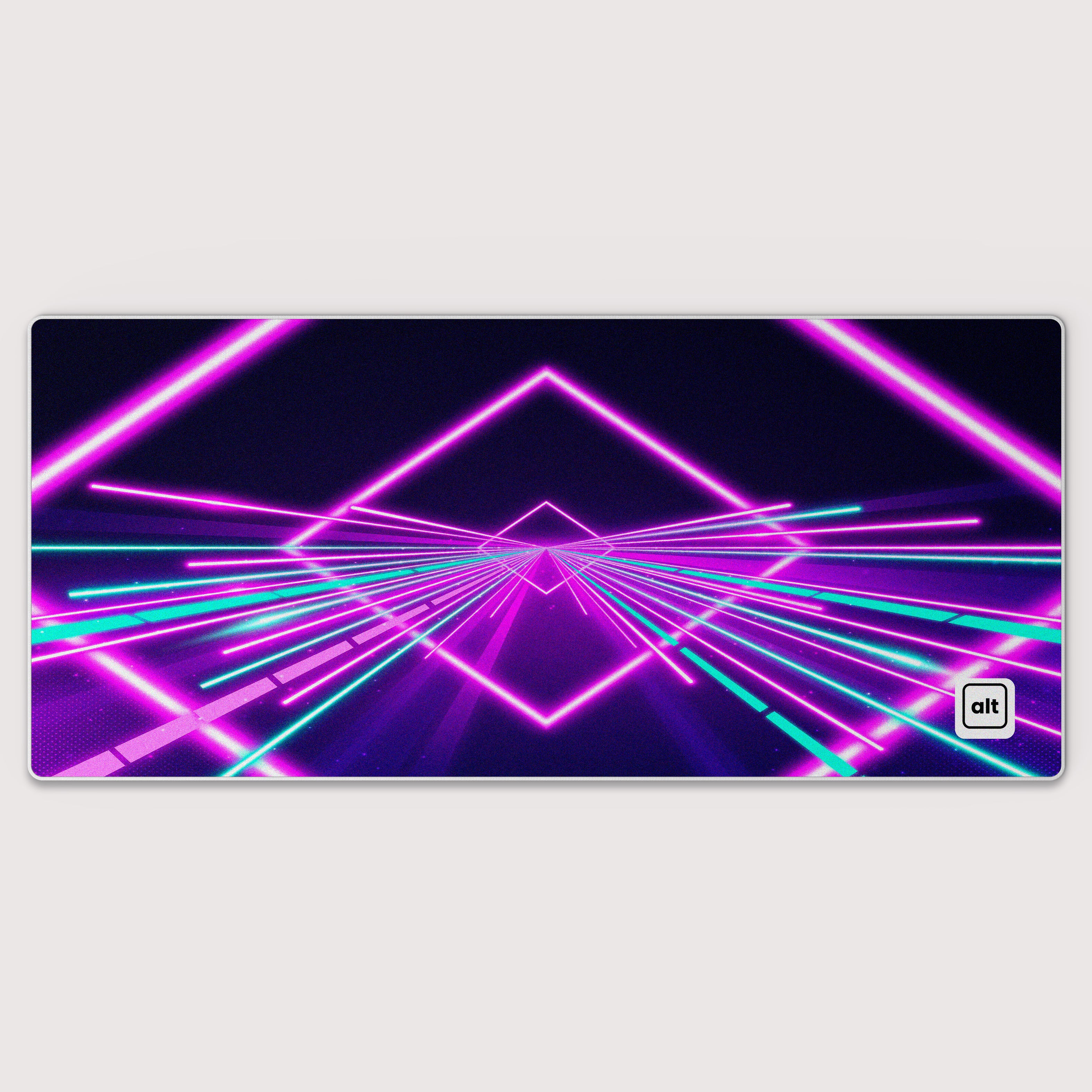 90's Retro Lightwave Mouse Pad - Non-Slip Gaming Mousepad with Smooth Surface for PC, Laptop, Office & Home Use - Perfect for Gamers, Graphic Designers & Computer Work
