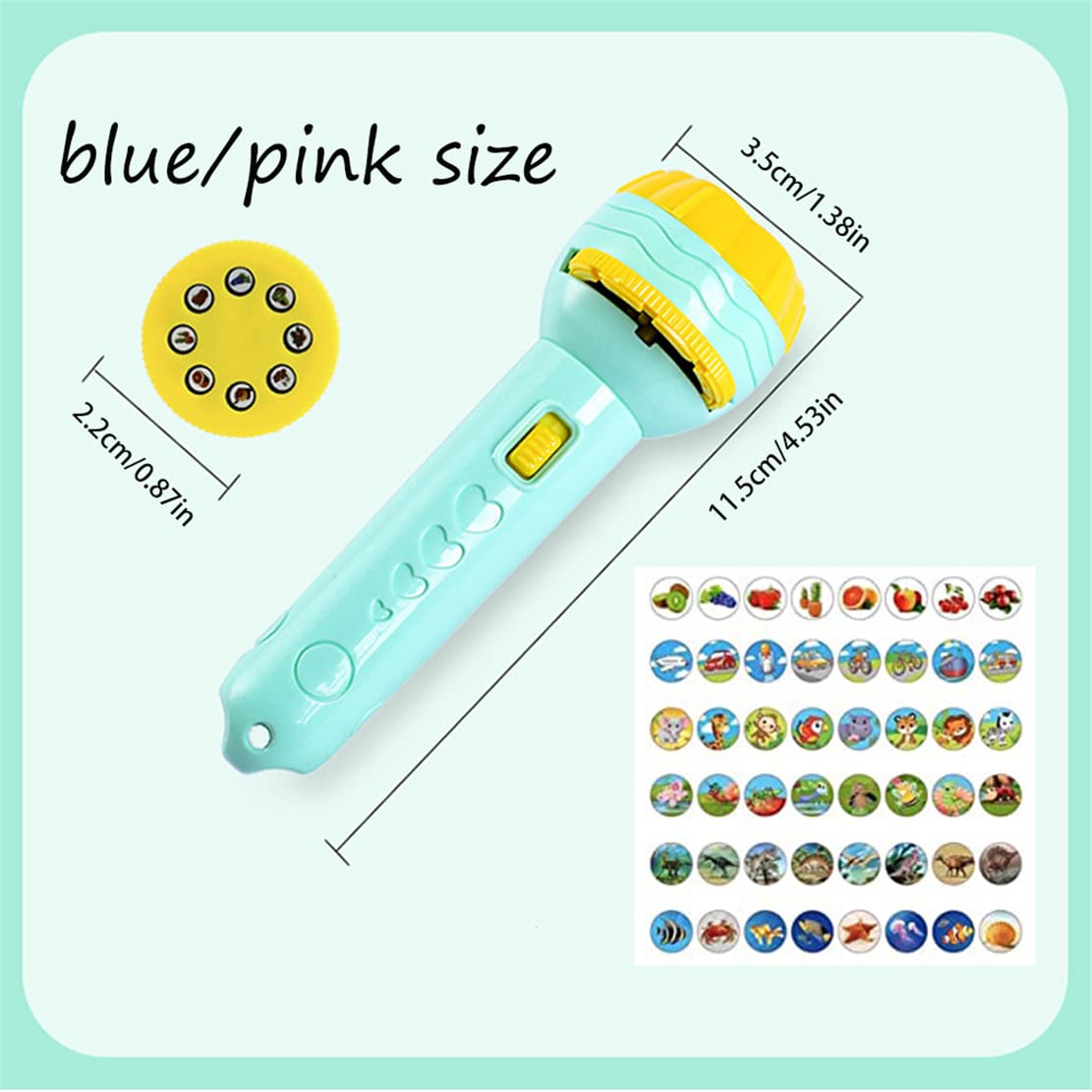 Kids Slide Projector Torch - Educational Bedtime Toy with Christmas Patterns | Early Learning Projection Light for Toddlers & Babies | Perfect for Storytime, Nursery Decor & Holiday Gifts (Pink)