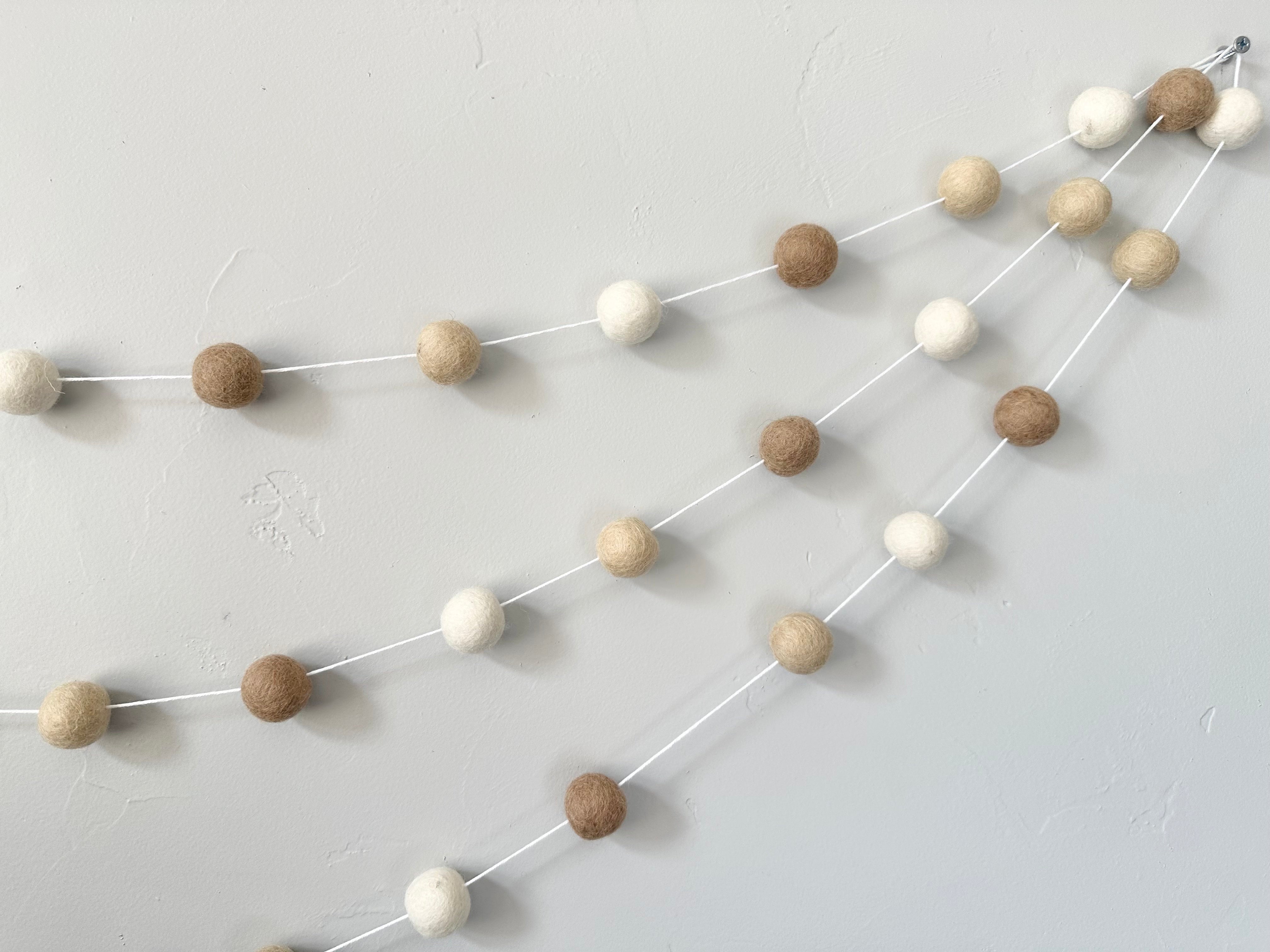 Neutral Gradient Garland - Elegant Boho Home Decor for Weddings, Parties & Wall Decorations