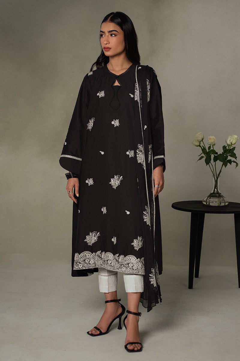 Elegant Monochromatic 2-Piece Set (Shirt & Dupatta) for Women - Perfect for Weddings, Parties & Festive Occasions