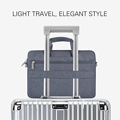 13.3 Inch Waterproof Laptop Sleeve Bag - Ekoos Durable Notebook Carrying Case with Shoulder Strap for MacBook, Ultrabook | Perfect for Office, School & Travel
