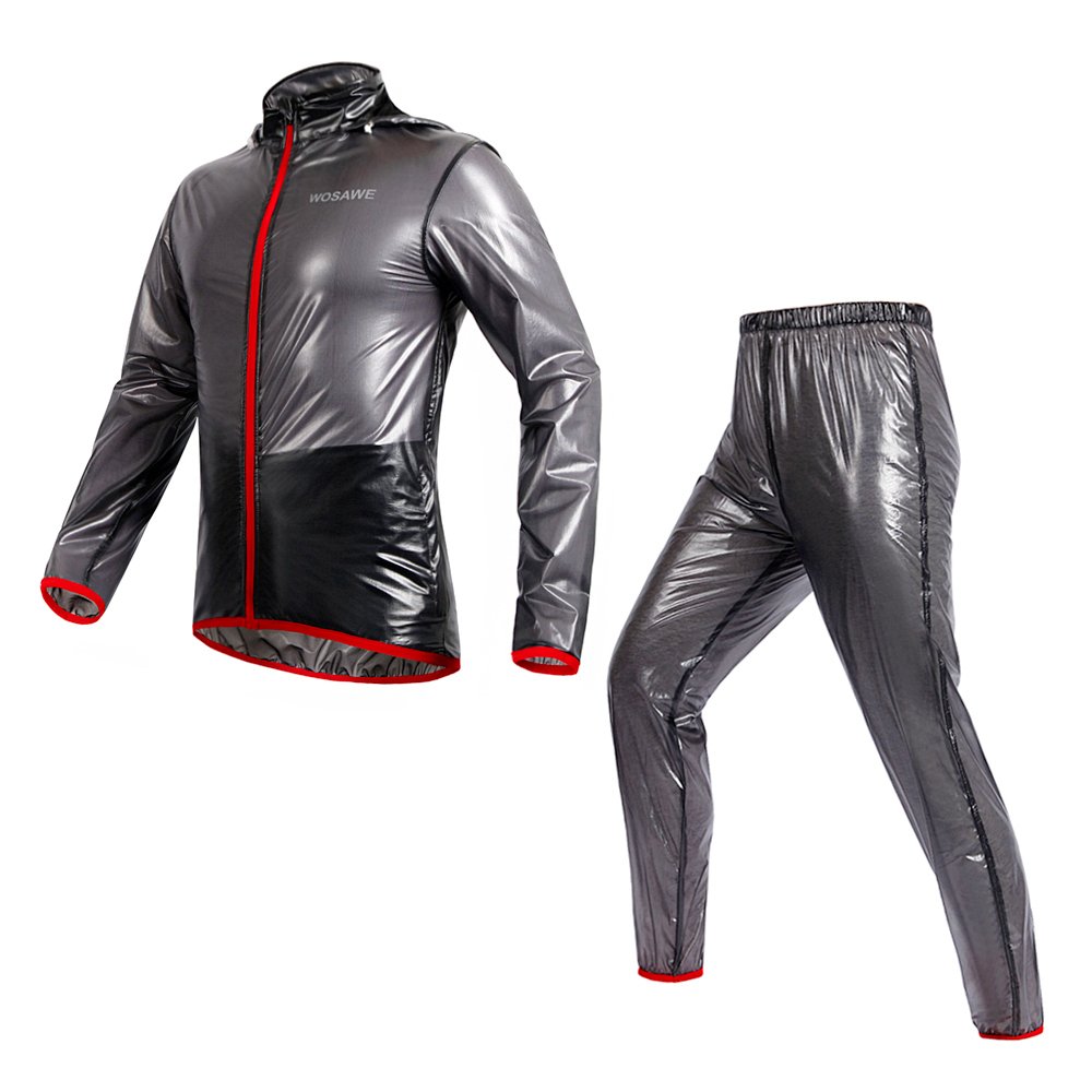 Waterproof Outdoor Cycling Jersey & Raincoat Suit - Breathable Bike Riding Jacket for Men & Women - Perfect for Rainy Weather Commuting & Mountain Biking Adventures