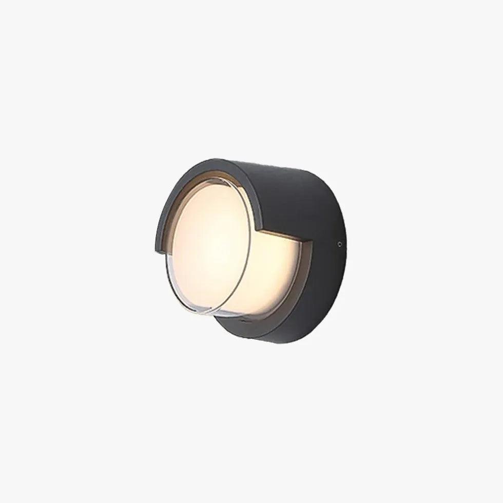 Minimalist Black LED Outdoor Wall Lights - Modern Geometric Design for Porch, Garden, and Patio Lighting