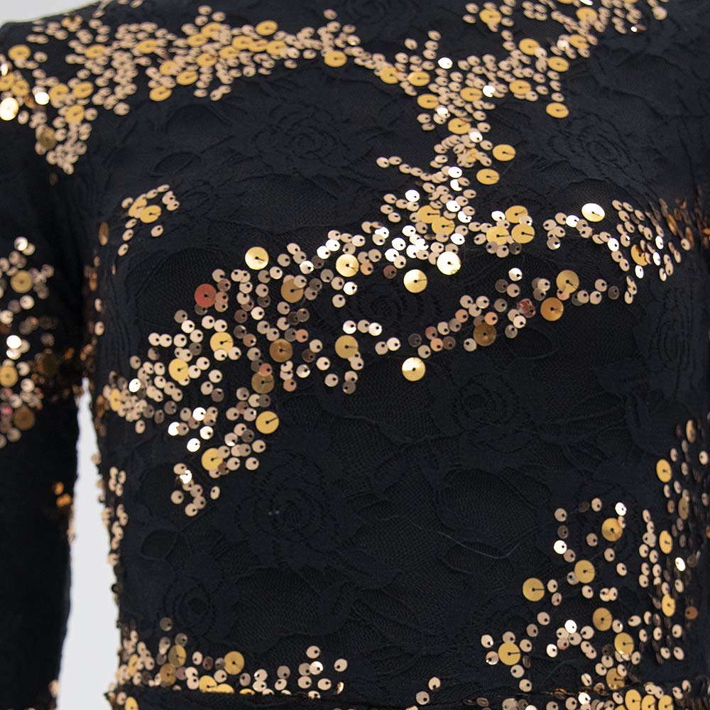 Sparkly Sequin Stretch Lace Biketard Unitard Leotard for Women & Girls - Perfect for Dance, Gymnastics, Costume Parties & Performance Wear
