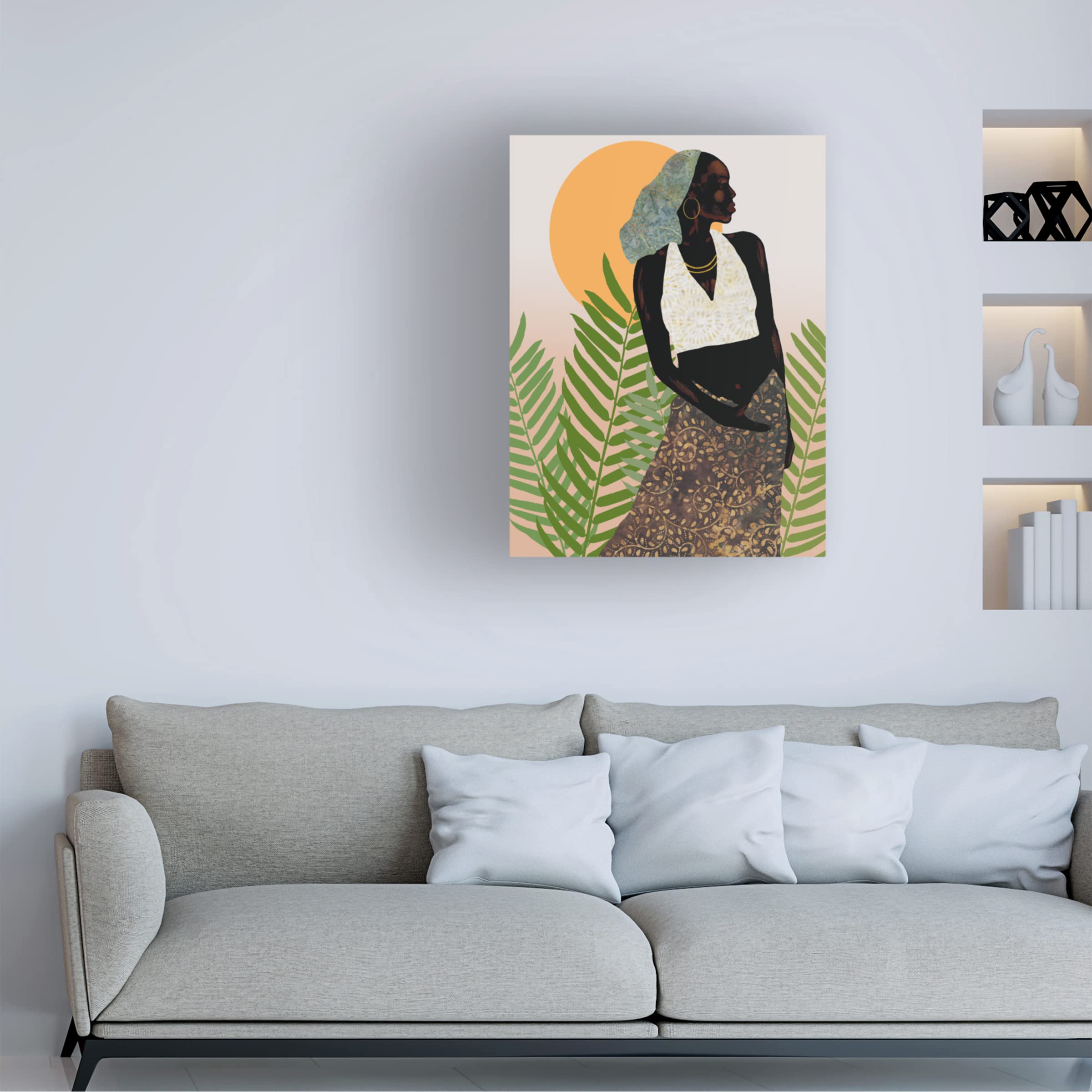 Trademark Fine Art 'Her Grace' Canvas Wall Art by Alonzo Saunders - Elegant Home Decor for Living Room, Bedroom & Office