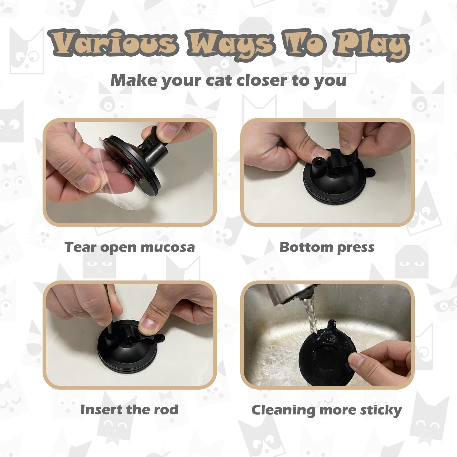 Interactive Cat Feather Toys with Suction Cup - 7 Pcs Automatic Cat Toy Set with Natural Bird Feathers for Indoor Cats - Perfect for Exercise, Chase Play & Boredom Relief - Great Gift for Cat Lovers (Madgern) - Ideal for Playtime, Training & Stimulating Natural Hunting Instincts