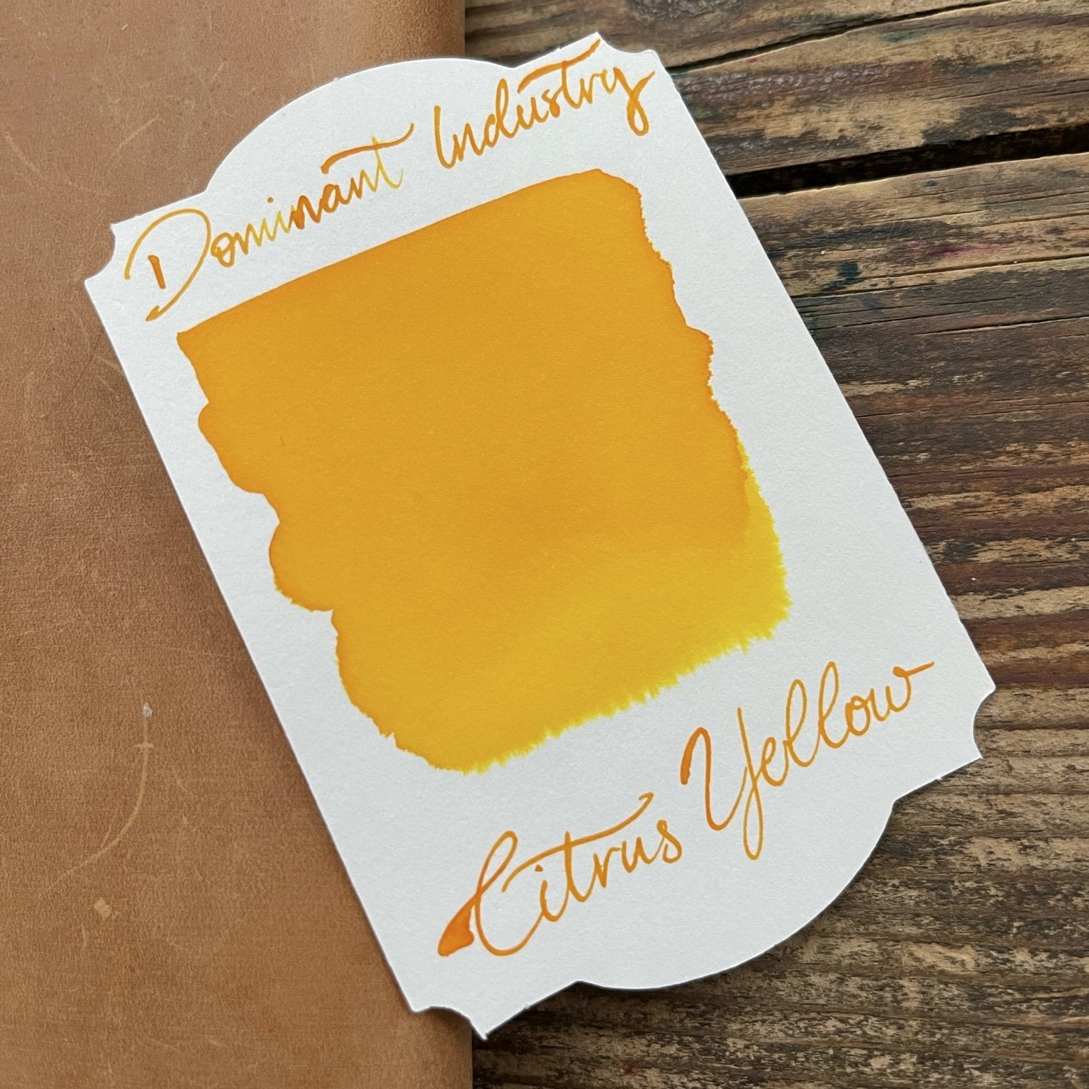 Dominant Industry Citrus Yellow Ink - Premium Fountain Pen Ink for Calligraphy & Art - Perfect for Journaling, Letter Writing, and Creative Projects