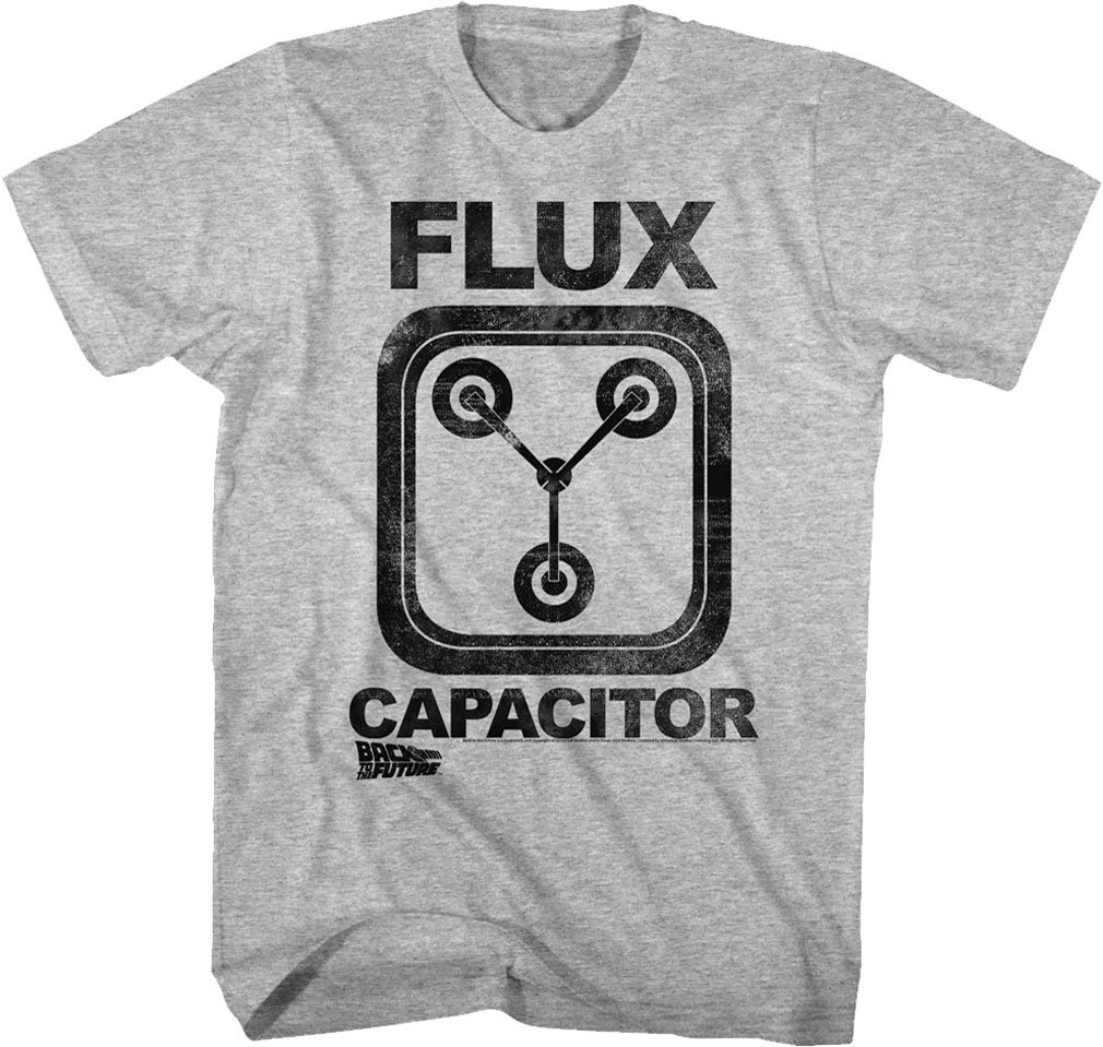 Back To The Future Flux Capacitor Graphic T-Shirt for Men | Cool Sci-Fi Movie Tee | Perfect for Cosplay, Halloween & Fan Gifts